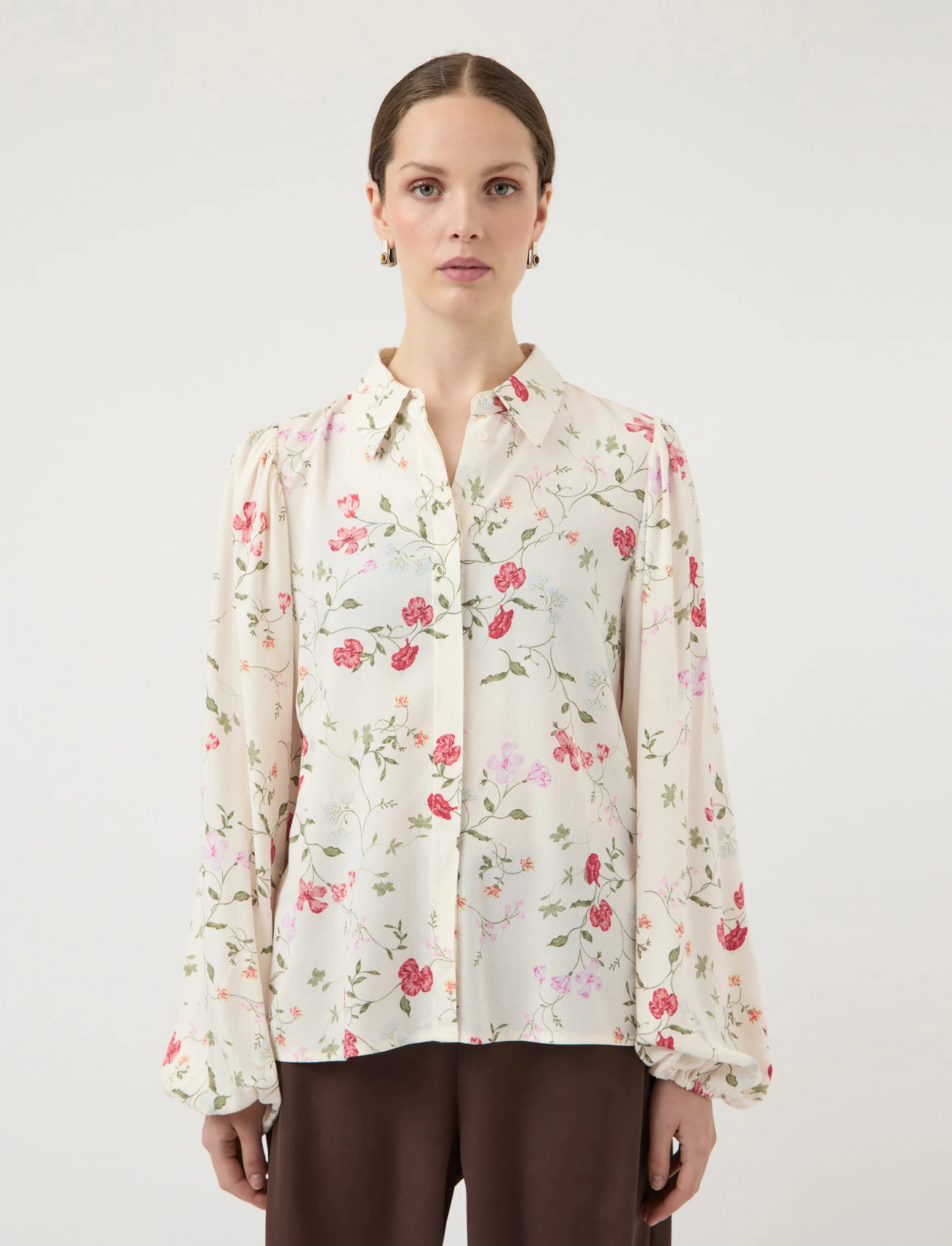 YAS Yasasina Ls Shirt S. Noos, 36, Multi/patterned, Skjorter > Langærmede, Dame