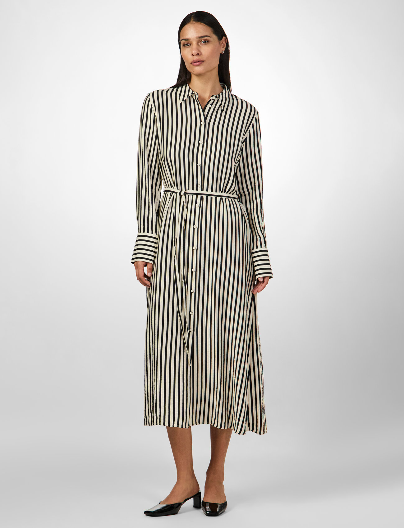 YAS Yaskaya Ls Long Shirt Dress S. Noos (YAS26037080) - Midi