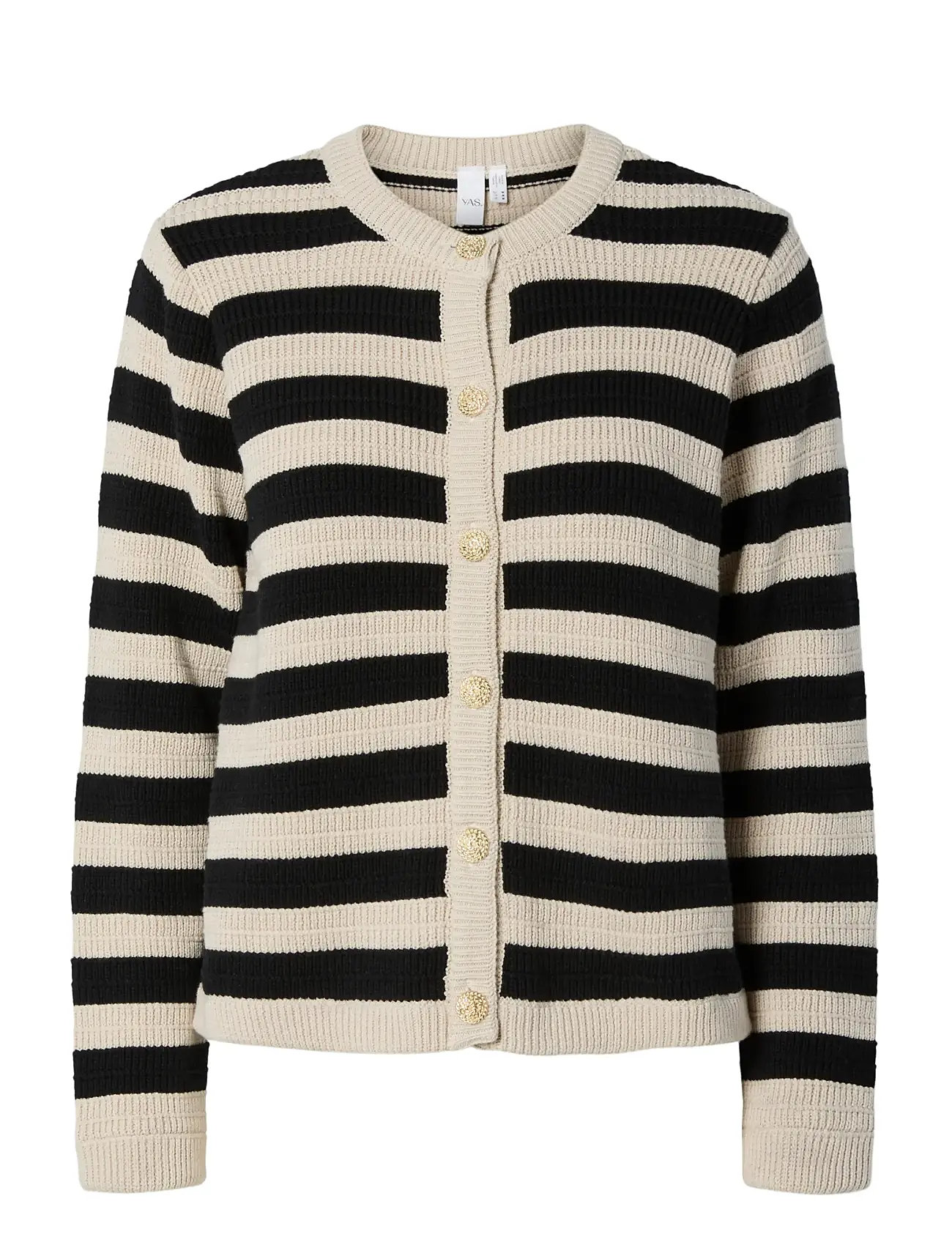 YAS Yassironi Ls Knit Cardigan S. Noos Schwarz - L - Damen