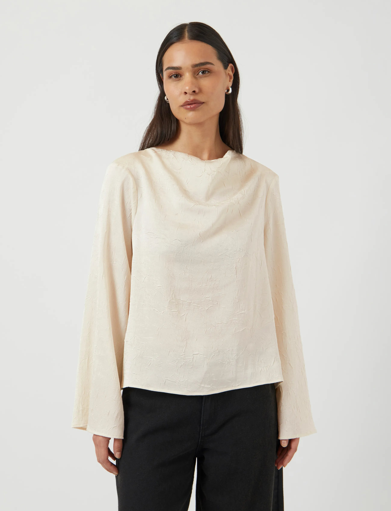 YAS Yasnimbo Ls Top S., 42, Cream, Bluser > Langærmede, Dame