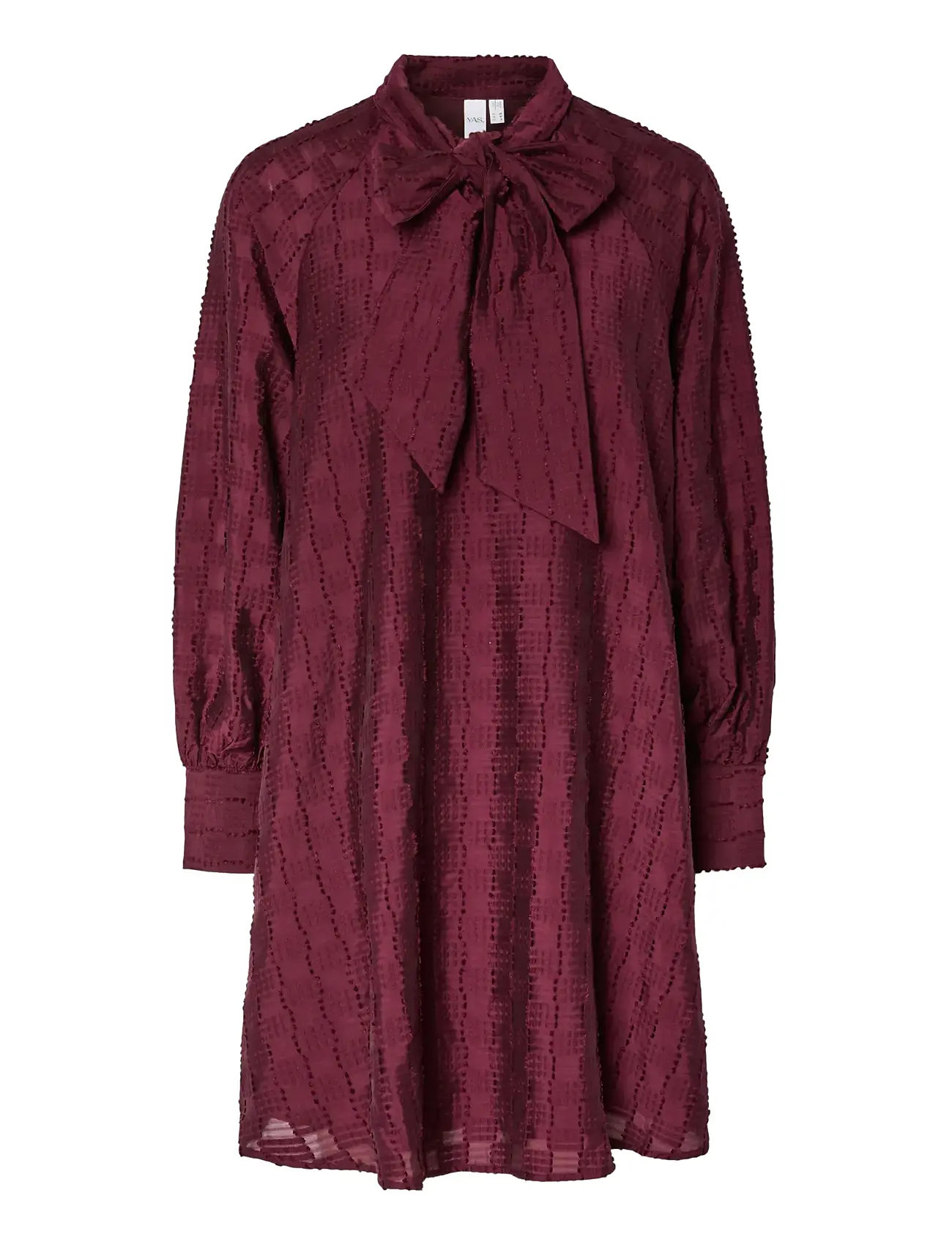 YAS Yasjulina Ls Kleid Burgundy - 40 - Damen