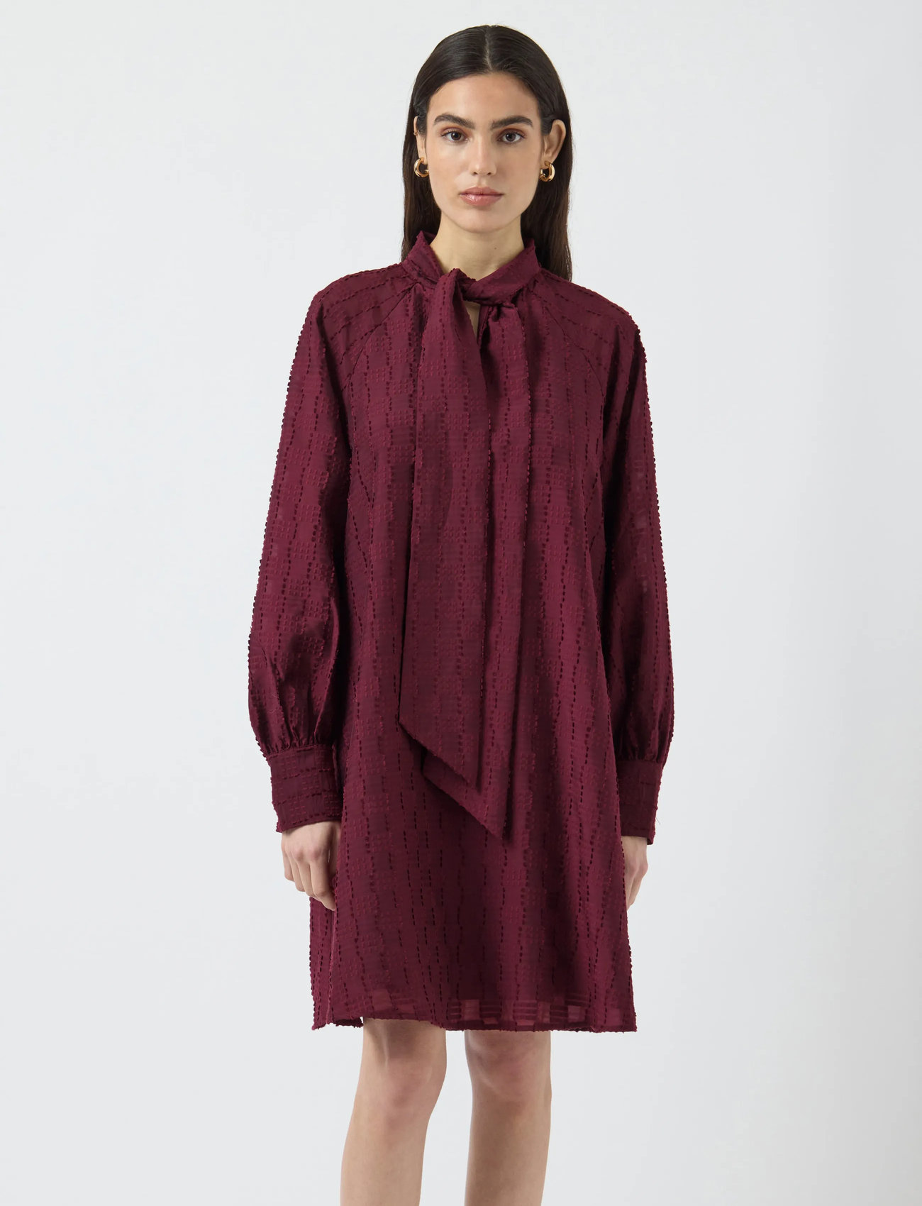 YAS Yasjulina Ls Dress, 40, Burgundy, Kjoler > Kort Kjole, Dame