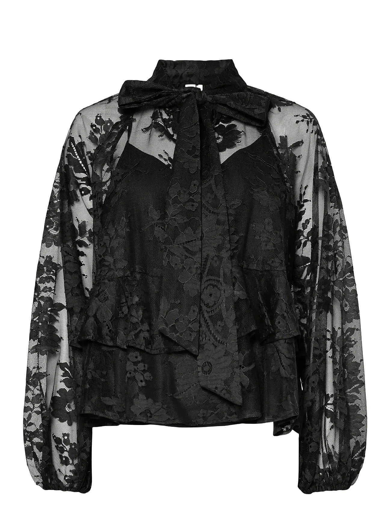 YAS Yaslacilla Ls Strickjacke Oberteil - Show Schwarz - 40 - Damen