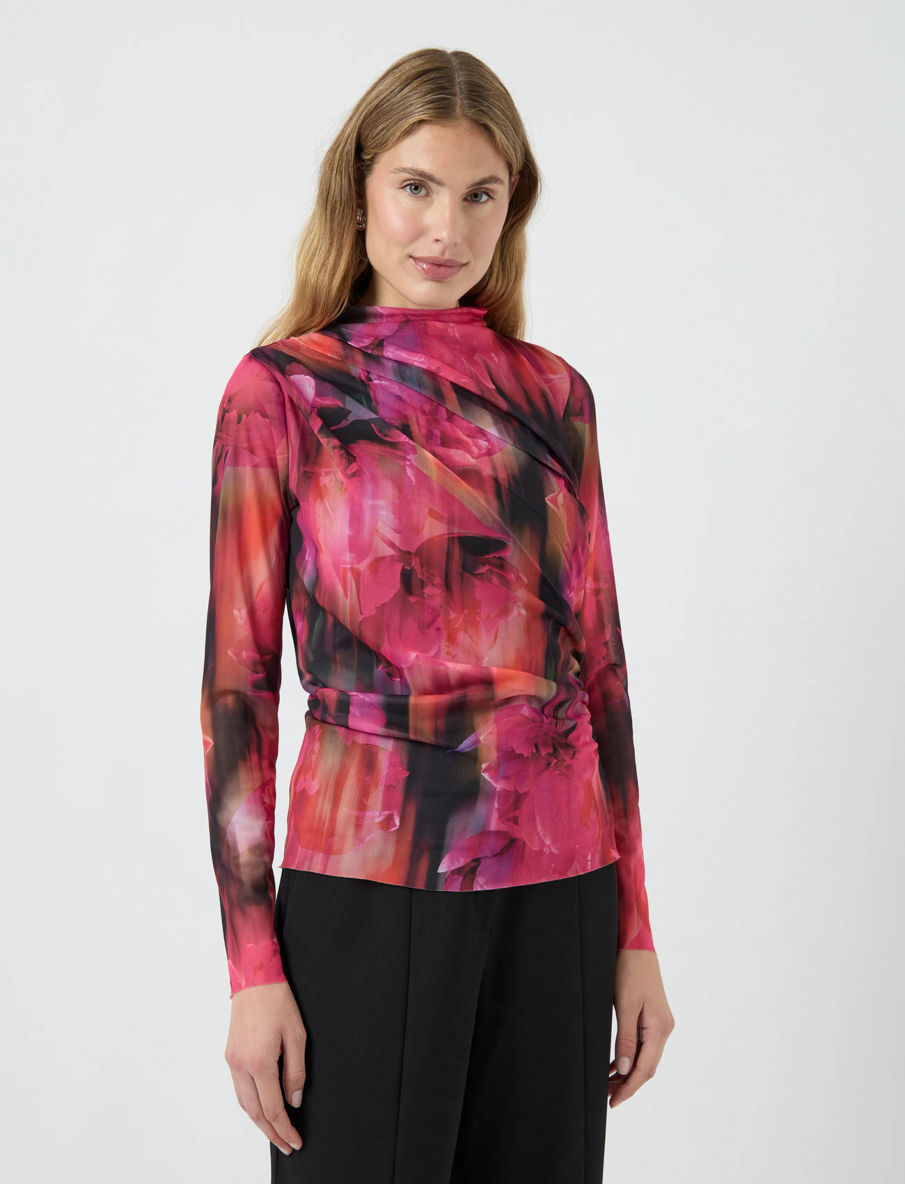 YAS Yaschiva Ls Top, XS, Pink, Bluser > Langærmede, Dame