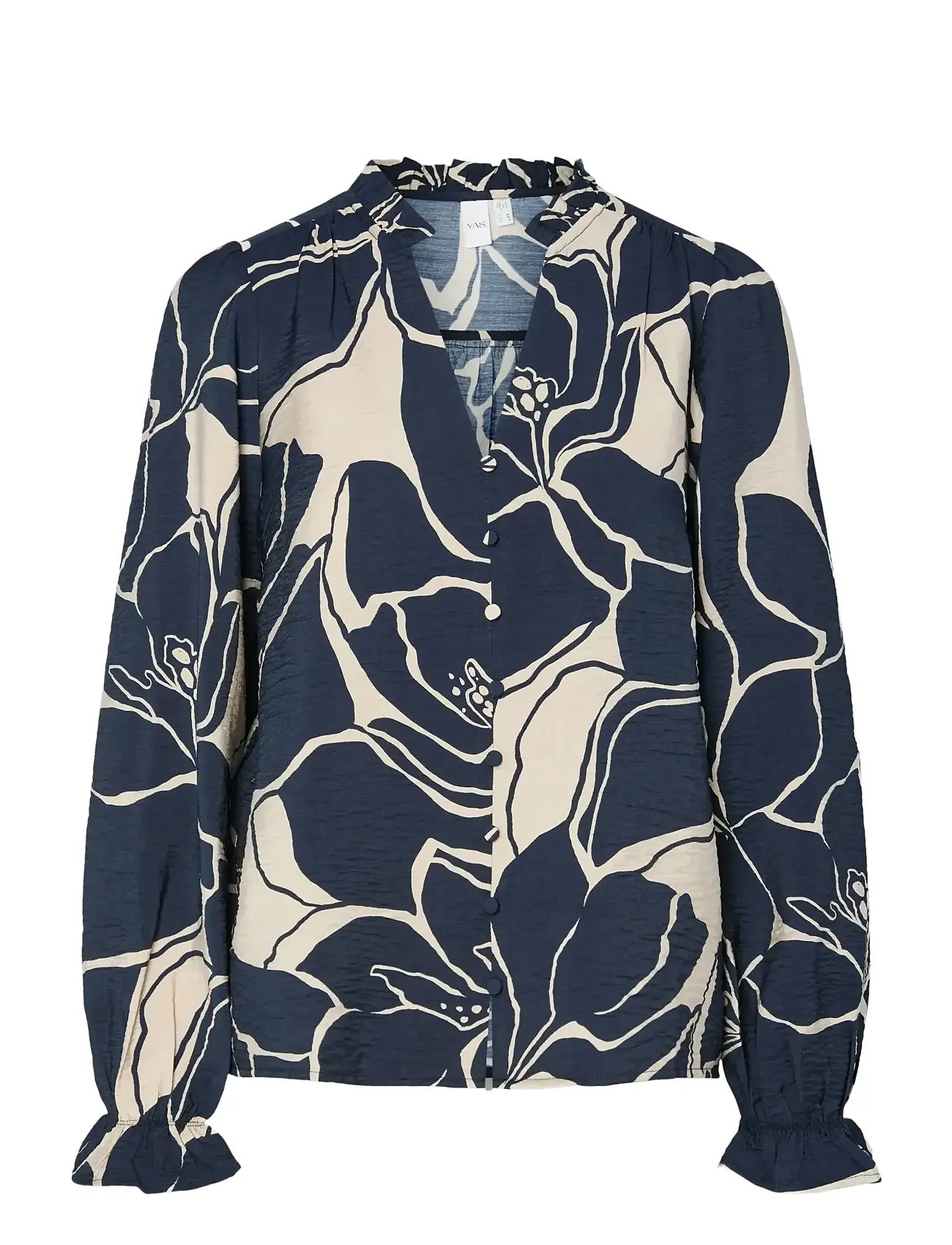YAS Yaskaya Ls Shirt S. Navy - 34 - Damen
