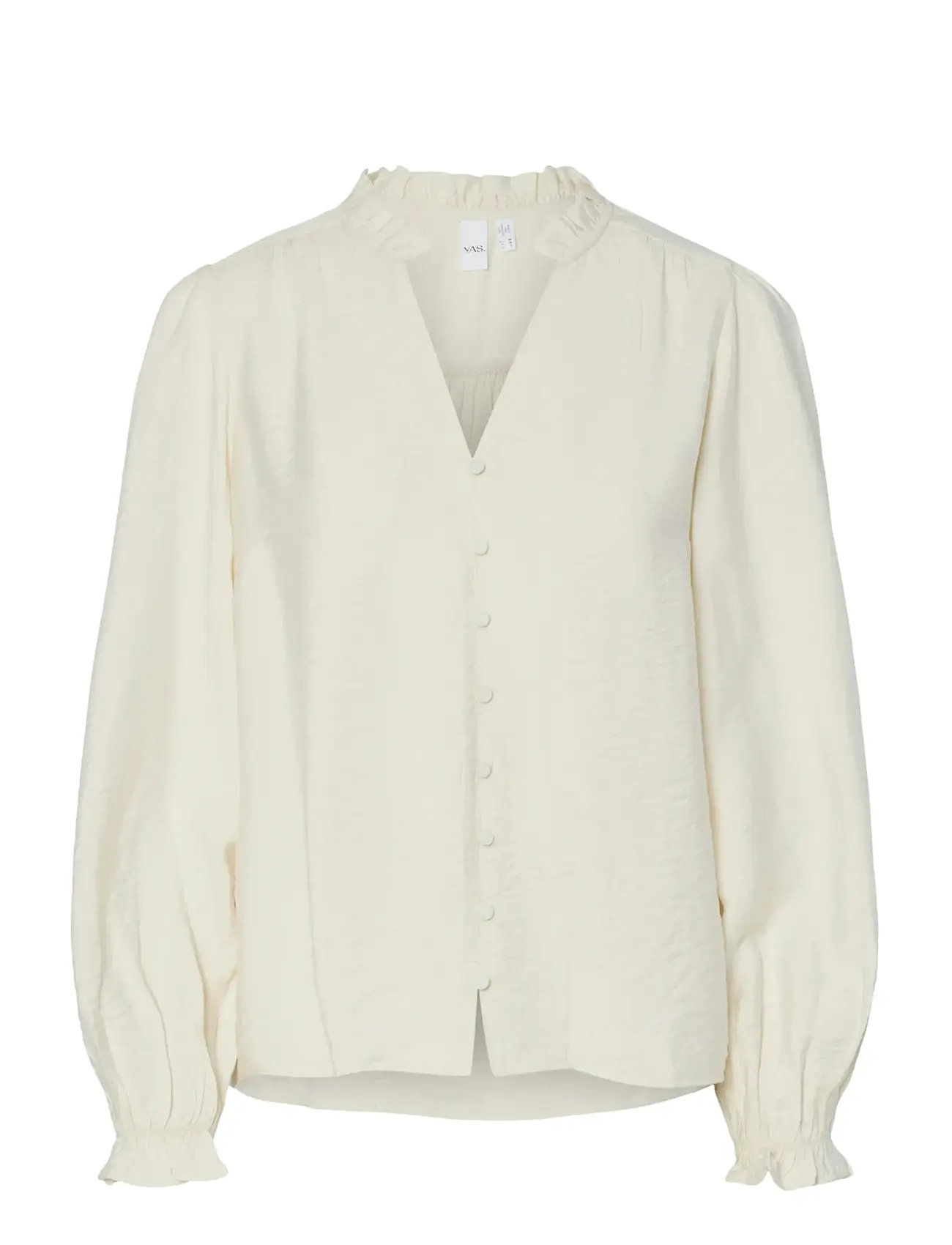 YAS Yaskaya Ls Shirt S. Cream - 42 - Damen