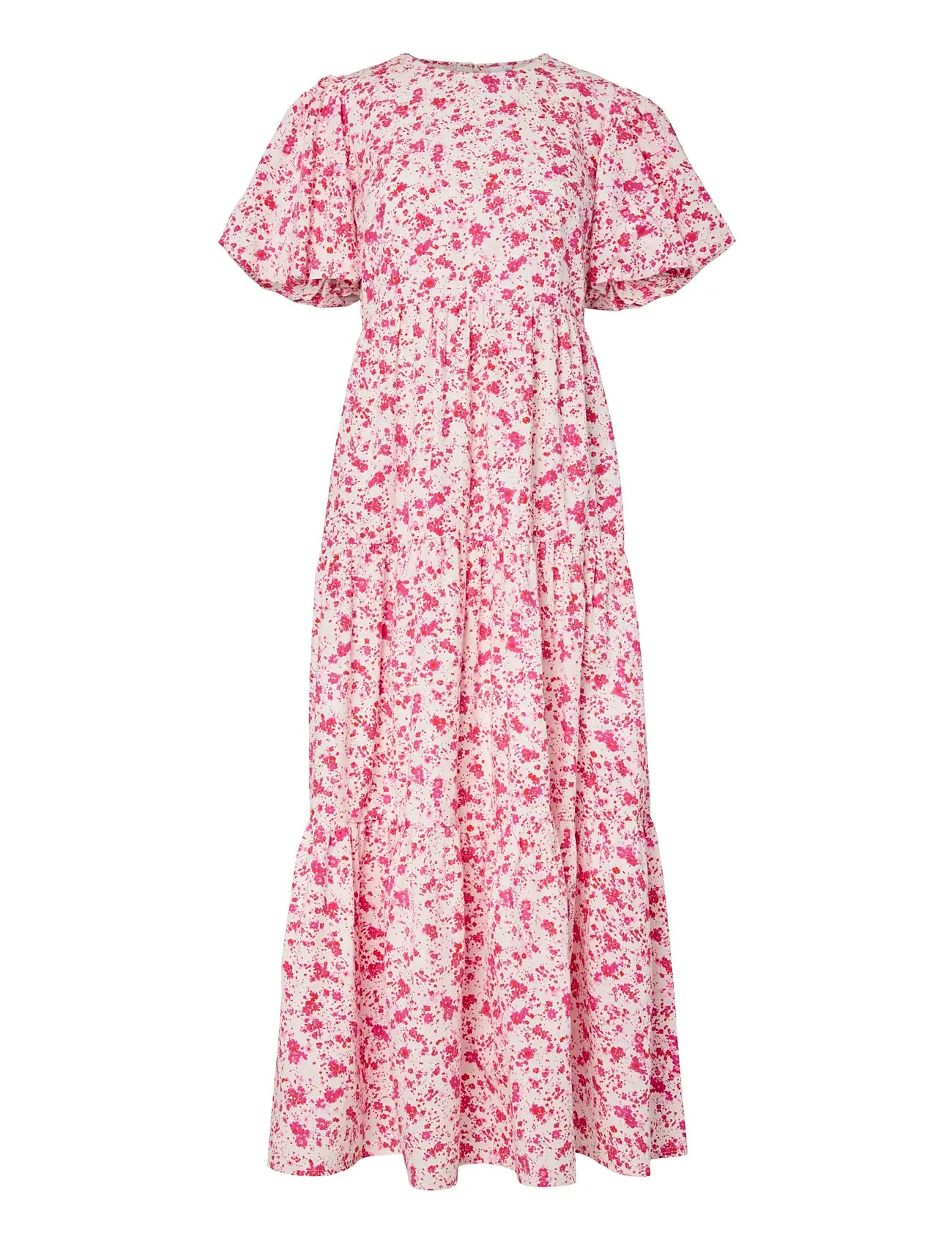 YAS Yascolea Ss Ankle Kleid S. Noos Pink - 40 - Damen