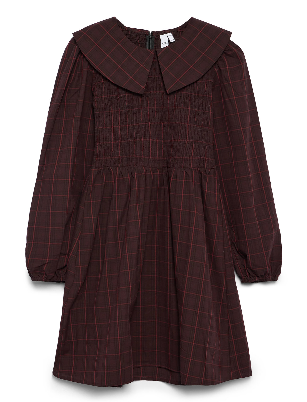 YAS Yaschemma Ls Smock Dress - D2D, 34, Brown, Kjoler > Kort Kjole, Dame
