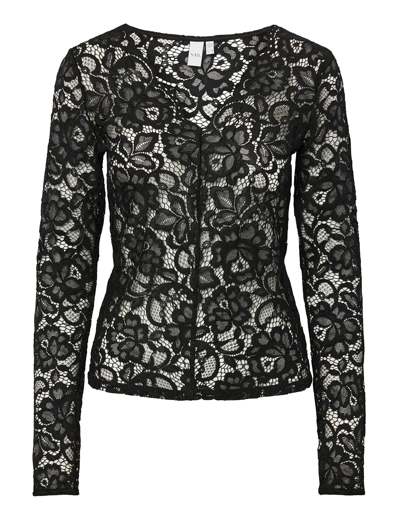 YAS Yaslacey Ls V-Ausschnitt Strickjacke Oberteil S. Noos Schwarz - M - Damen