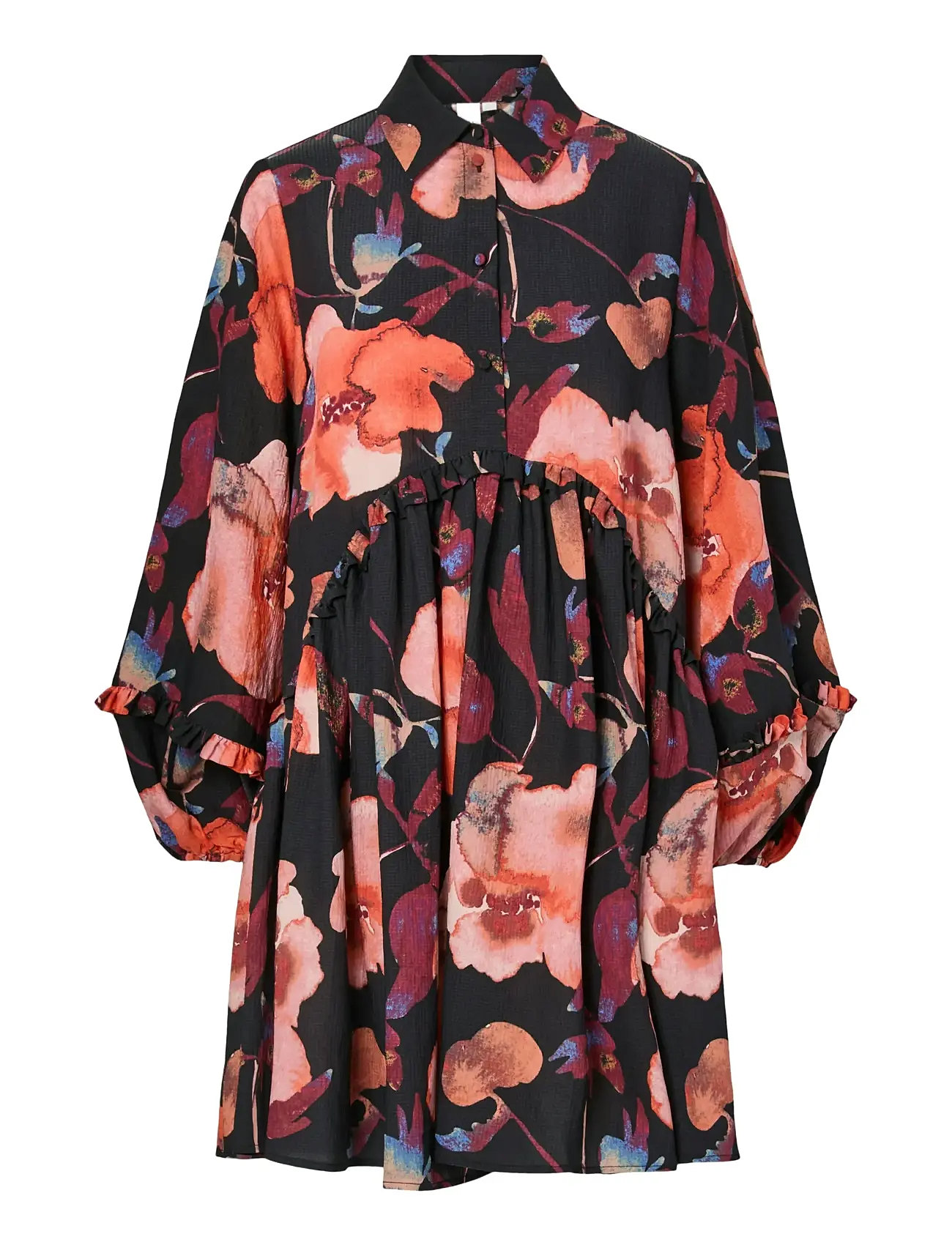 YAS Yaspilana Ls Kleid S. Patterned - 34 - Damen