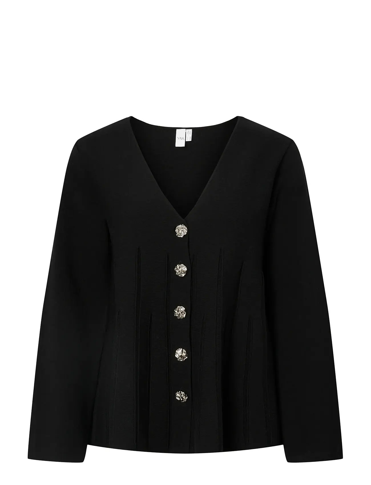 YAS Yasmikla Ls Knit Cardigan S. Noos Schwarz - XXL - Damen