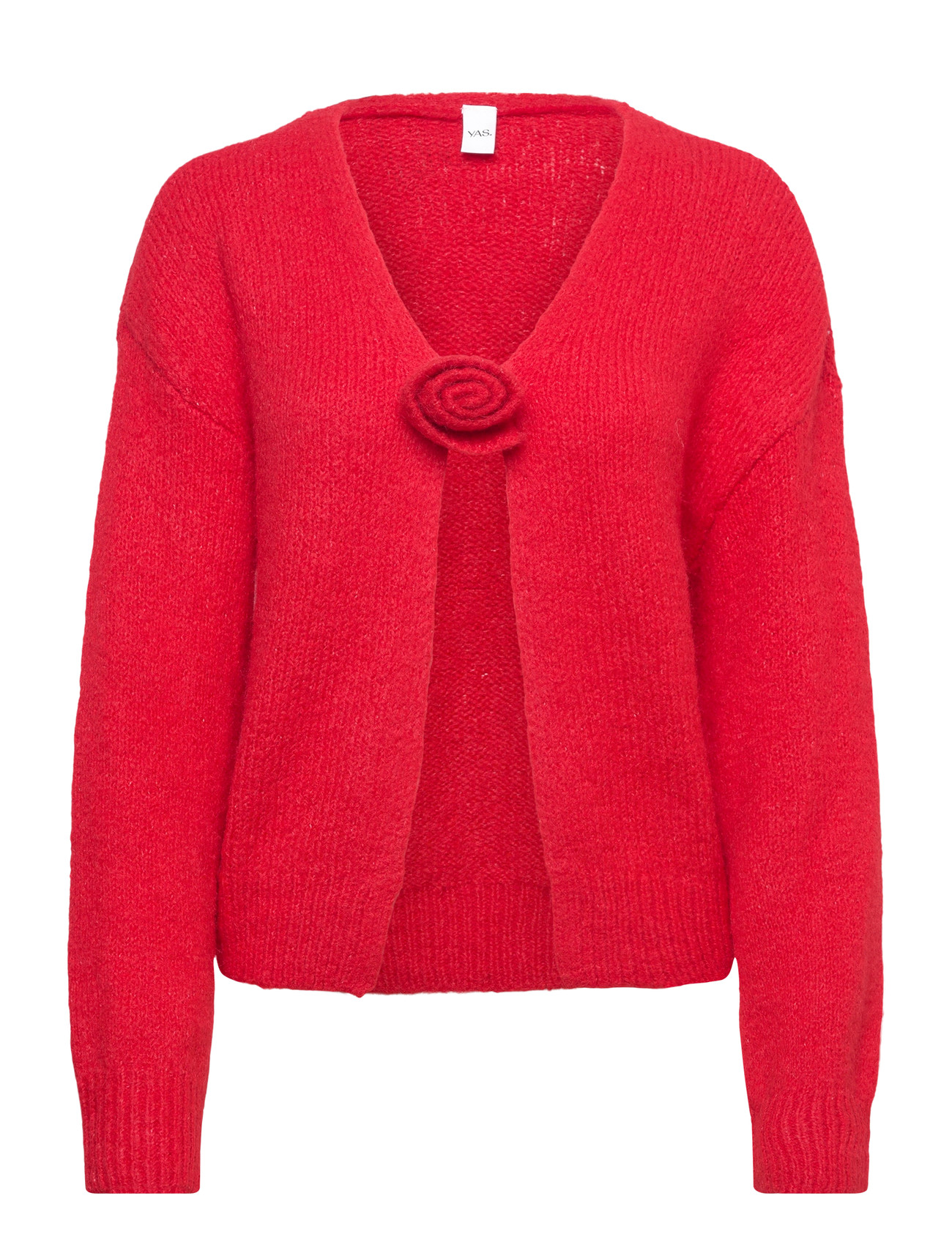 YAS Yasruby Ls Knit Cardigan S. - D2D, XS, Red, Strik > Cardigans, Dame