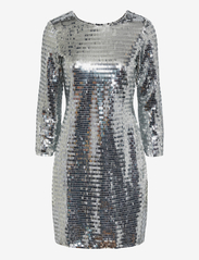 YASROARING 7/8 MINI SEQUIN DRESS - SHOW - SILVER