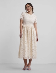 YAS - YASKAT SS LONG DRESS - CELEB - sukienki koktajlowe - antique white - 0