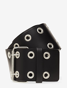 YASKIANA WAIST LEATHER BELT - BLACK