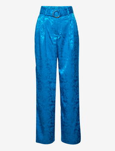 Farfetch Boys Clothing Pants Straight Leg Pants Stripe-print straight trousers Blue 