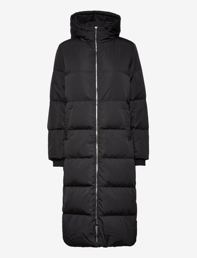 YASPUFFA LONG DOWN COAT S. - Žieminiai paltai - black