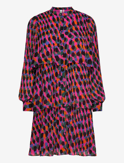 YASBEETA LS SHIRT DRESS S. - summer dresses - beetroot purple