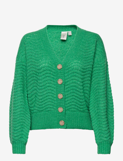 YASBETRICIA LS KNIT CARDIGAN S. - cardigans - simply green
