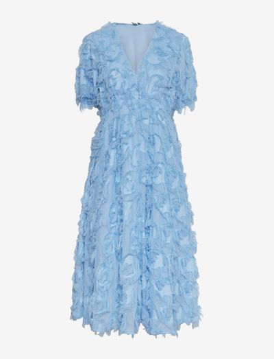 Blue midi dress