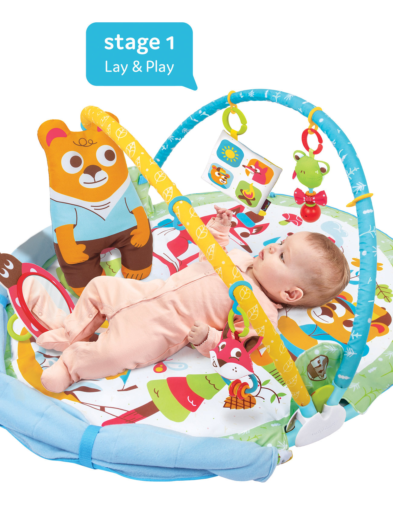 Yookidoo Gymotion Play 'N' Nap, One Size, Multi/patterned, Baby Legetøj > Activity Gyms, Børn