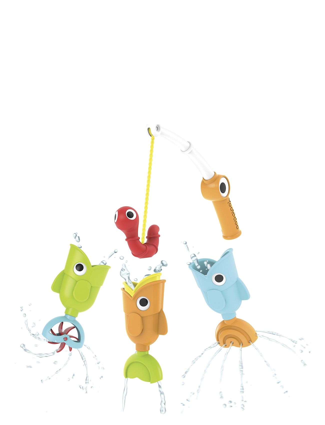 Catch 'N' Sprinkle Fishing Set Toys Bath & Water Toys Bath Toys Multi/patterned Yookidoo