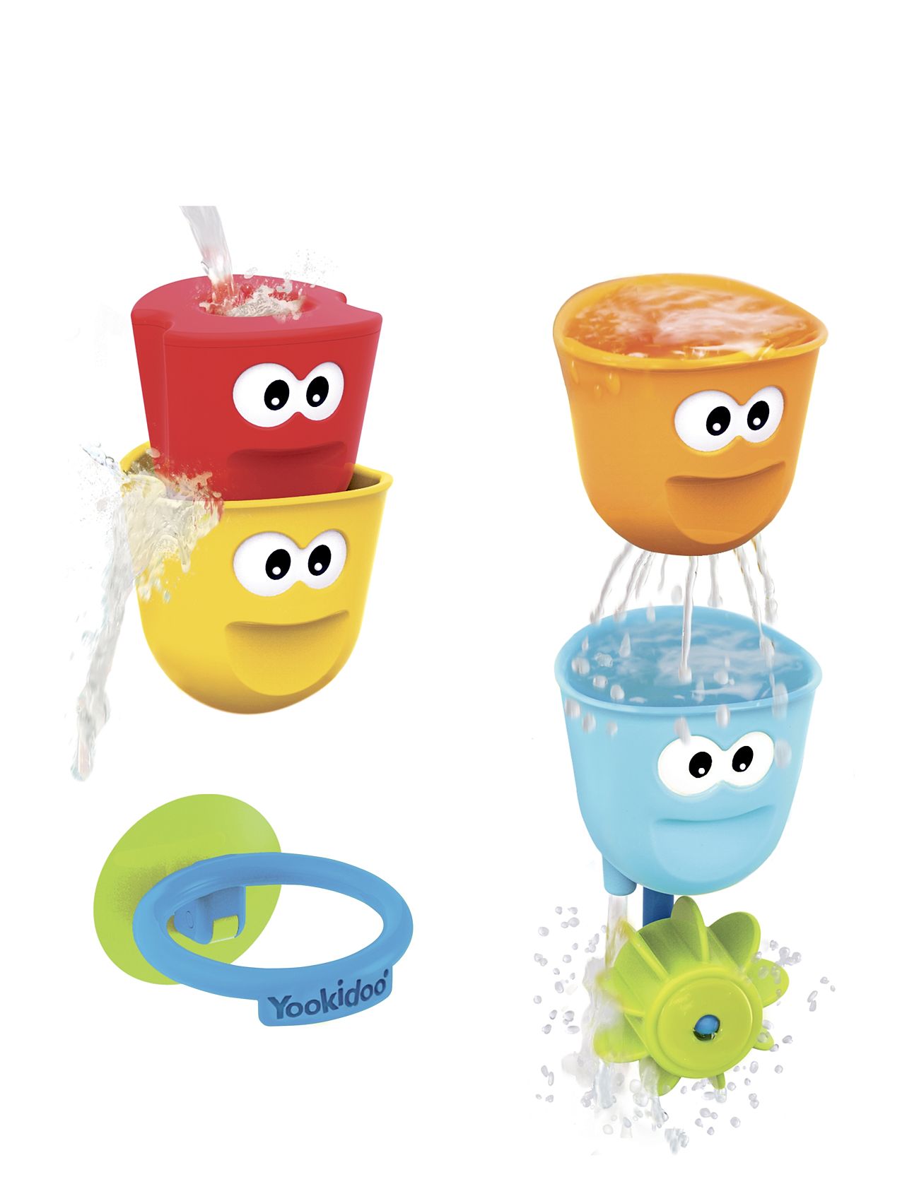 Fill 'N' Spill Action Cups Toys Bath & Water Toys Bath Toys Multi/patterned Yookidoo