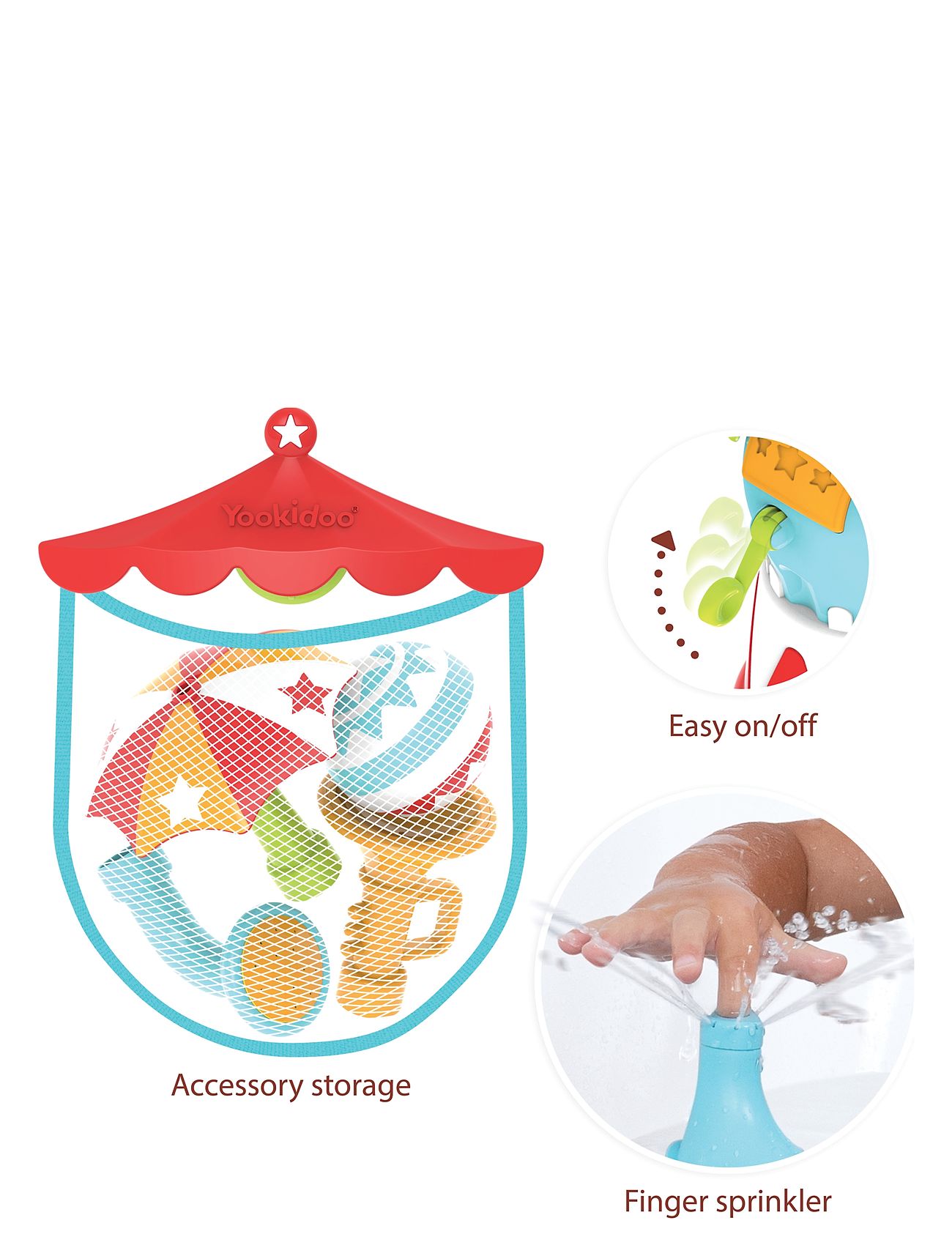 Elefountain Water Show Toys Bath & Water Toys Bath Toys Multi/patterned Yookidoo