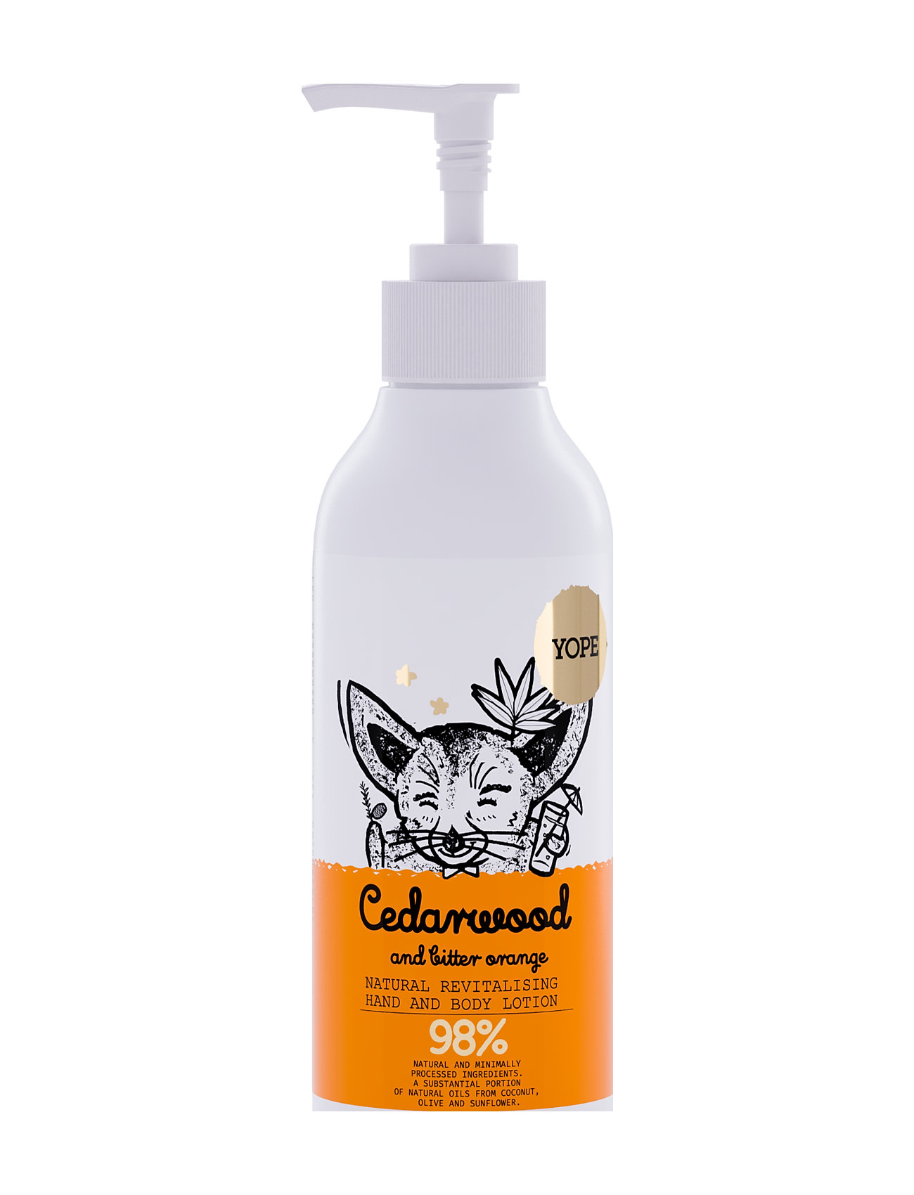 YOPE Yope Hand/Body Lotion Cedarwood & Bitter Orange, 300 ml, Nude, Kropspleje > Cremer & Lotions & Bodybutter, Dame