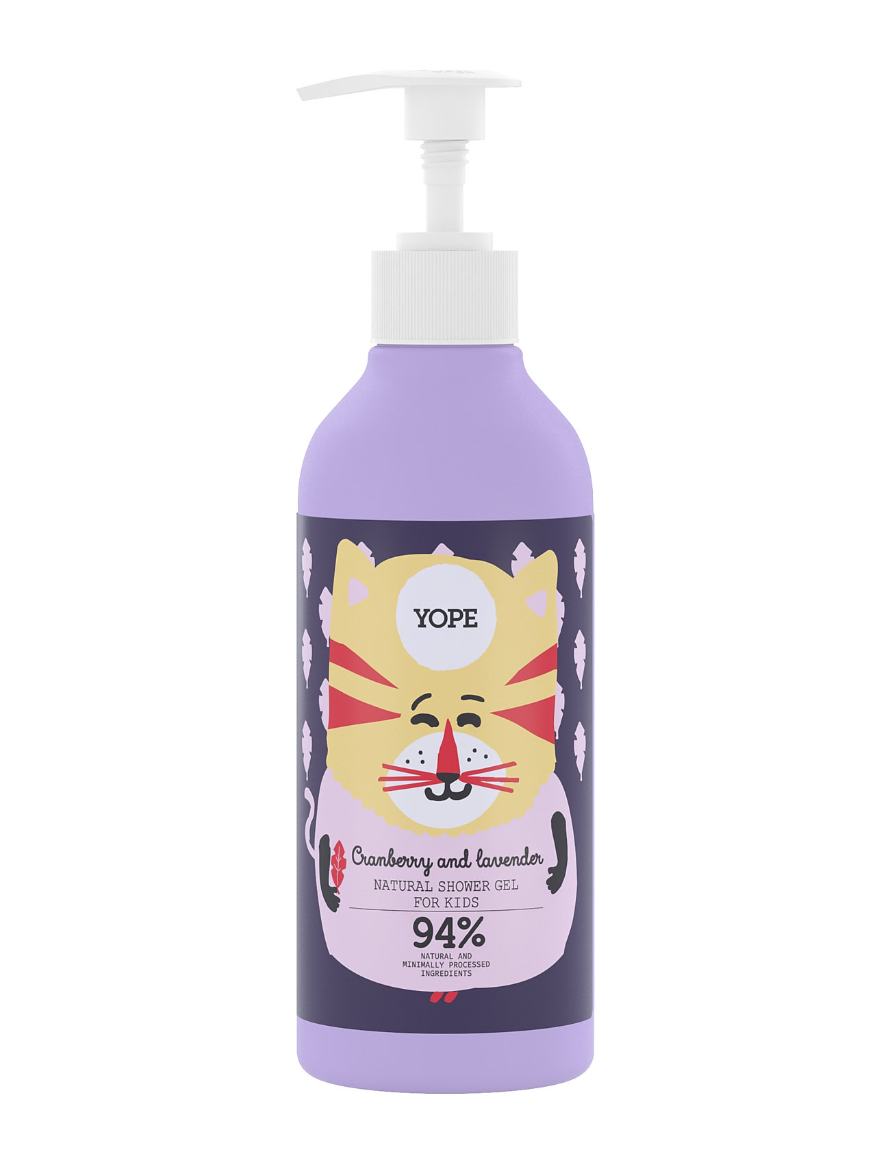 Yope Shower Gel For Kids Cranberry & Lavender Shower Gel Badesæbe Nude YOPE