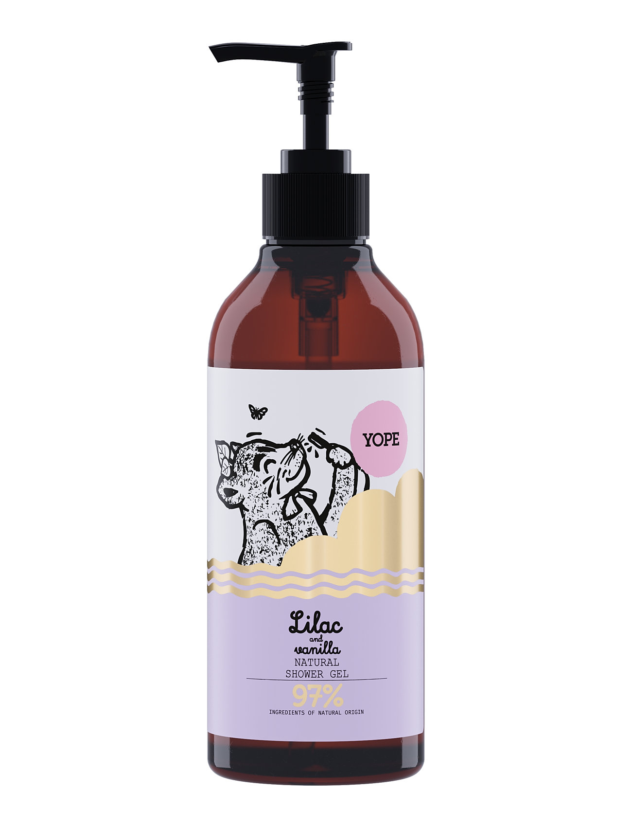 Yope Shower Gel Lilac And Vanilla Shower Gel Badesæbe Nude YOPE