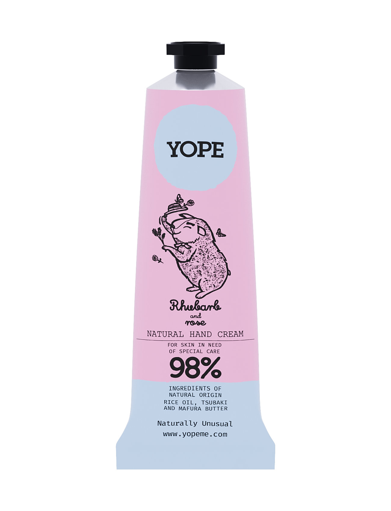 Yope Hand Cream Rhubarb And Rose Beauty Women Skin Care Body Hand Care Hand Cream Nude YOPE