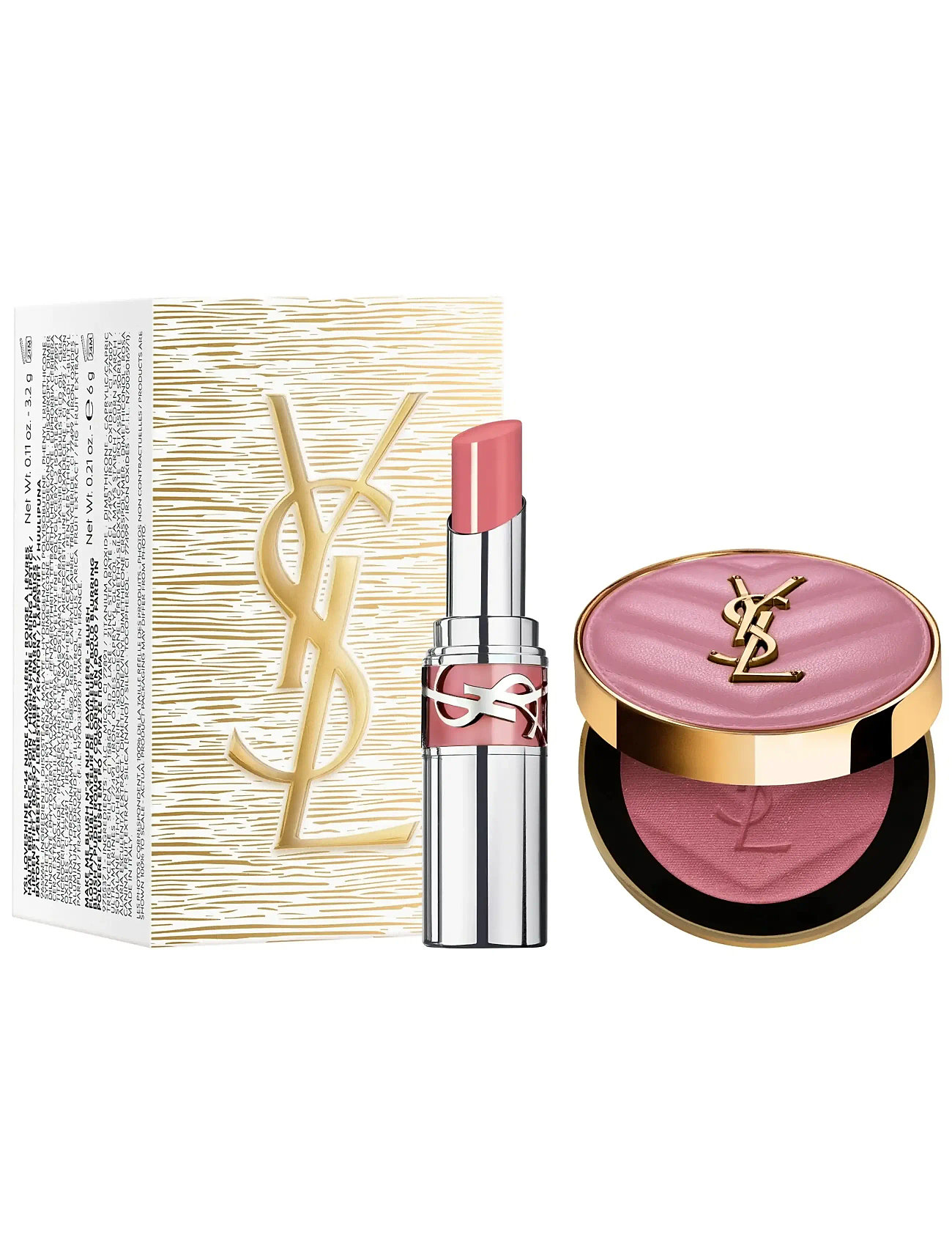 Yves Saint Laurent Make Me Blush Bold Blurring Blush & Ysl Loveshine Holiday Set 2025 - Pink - 1 PCE