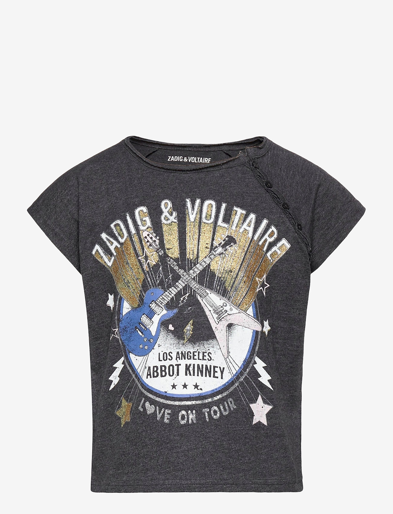 Zadig & Voltaire Kids - SHORT SLEEVES TEE-SHIRT - pattern short-sleeved t-shirt - slate blue - 0