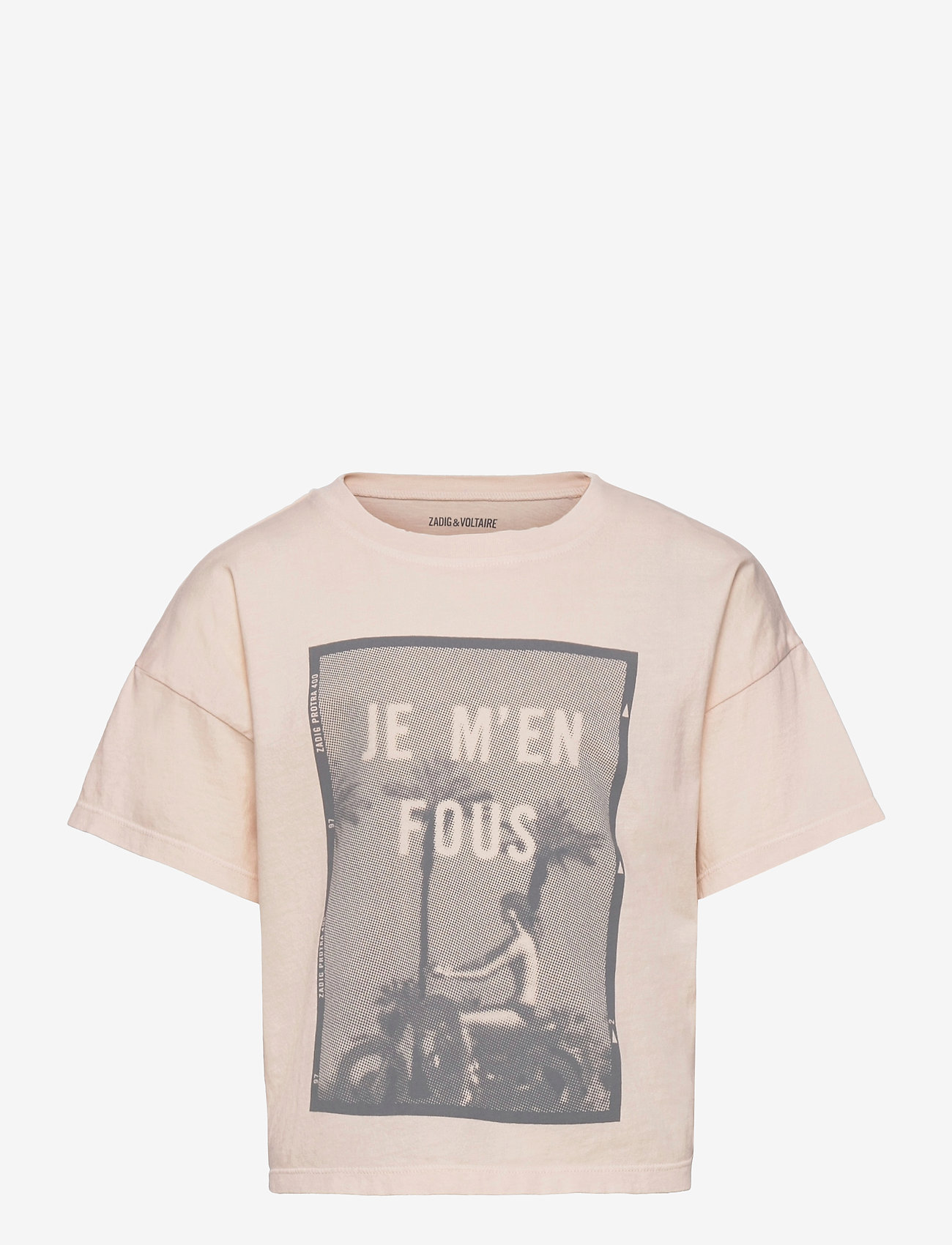 Zadig & Voltaire Kids - SHORT SLEEVES TEE-SHIRT - pattern short-sleeved t-shirt - washed pink - 0