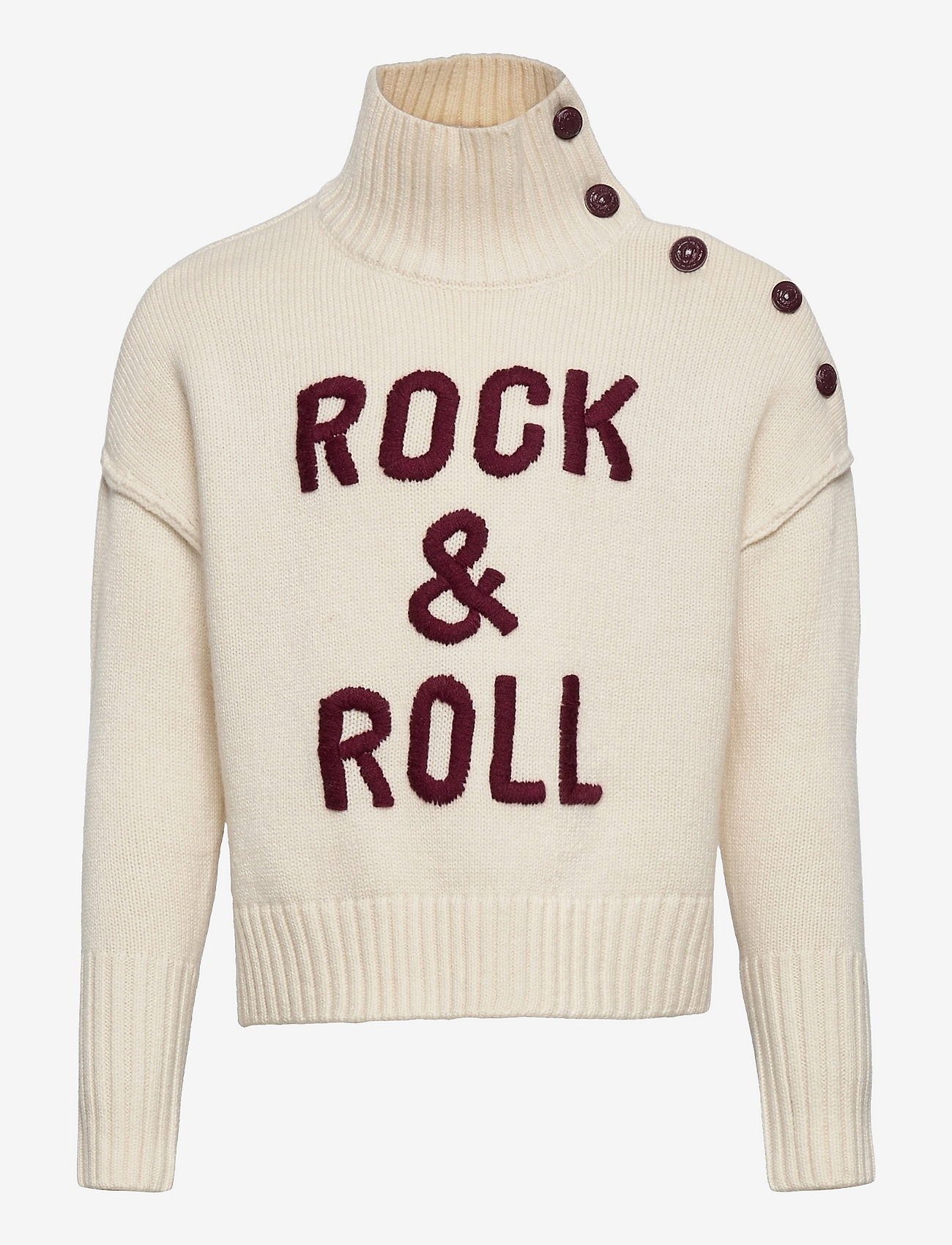 Zadig & Voltaire Kids - POLO NECK SWEATER OR JUMPER - jumpers - ivory - 0