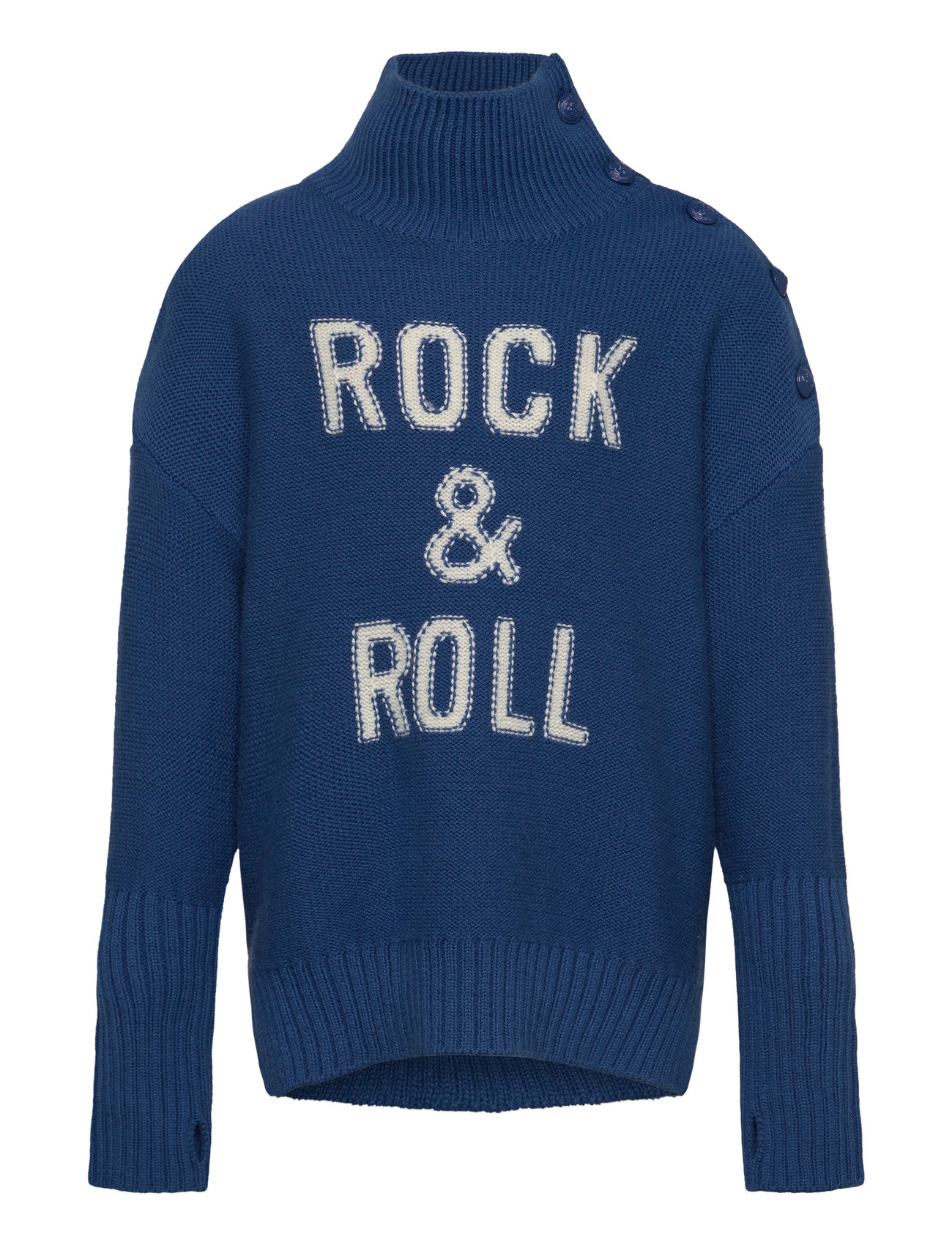 Polo Neck Sweater Or Jumper Blue Zadig & Voltaire Kids