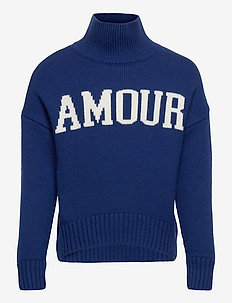 POLO NECK SWEATER OR JUMPER - jumpers - blue