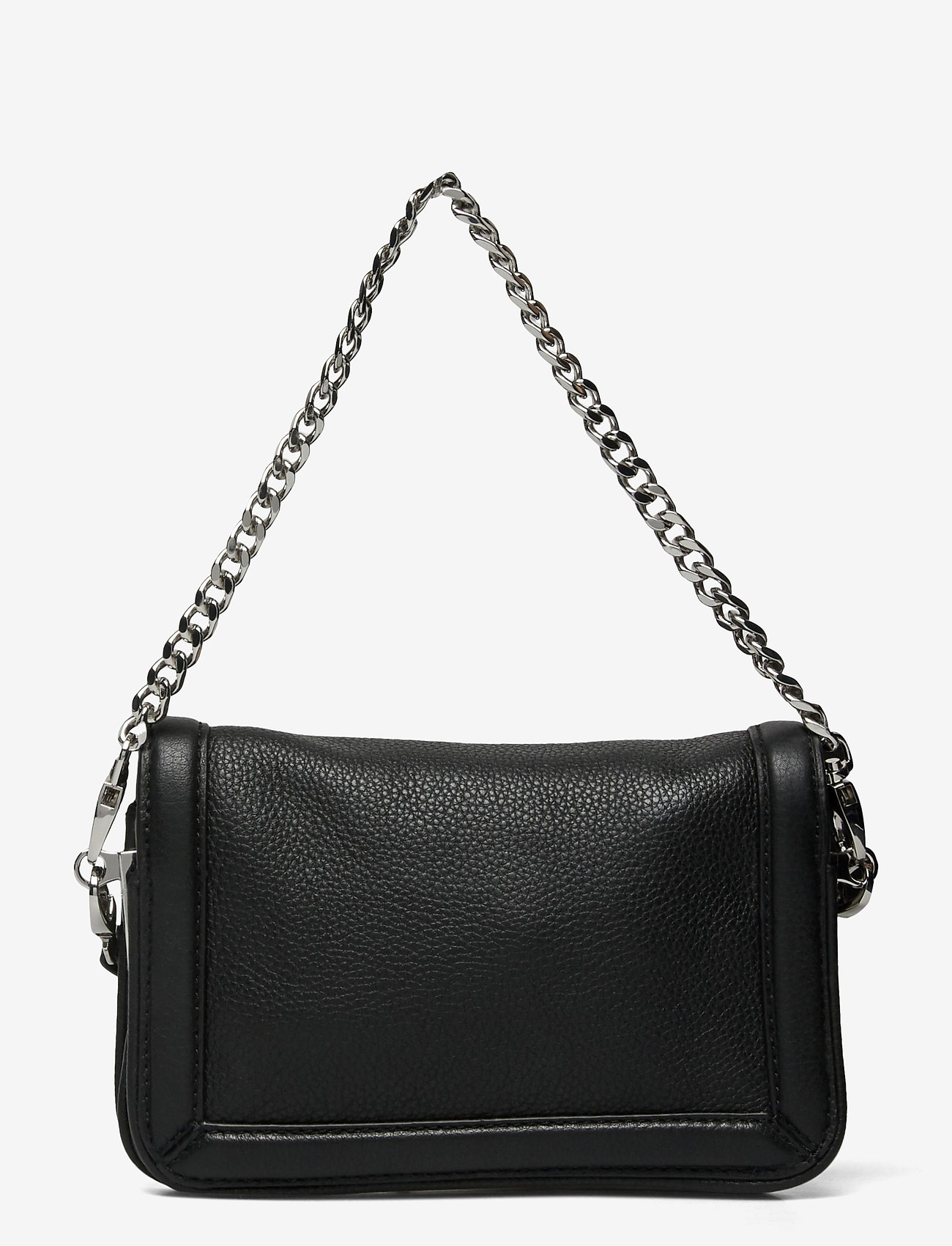 Zadig & Voltaire Rock Nano Novel Grained Leather Ockbook Suede (Black