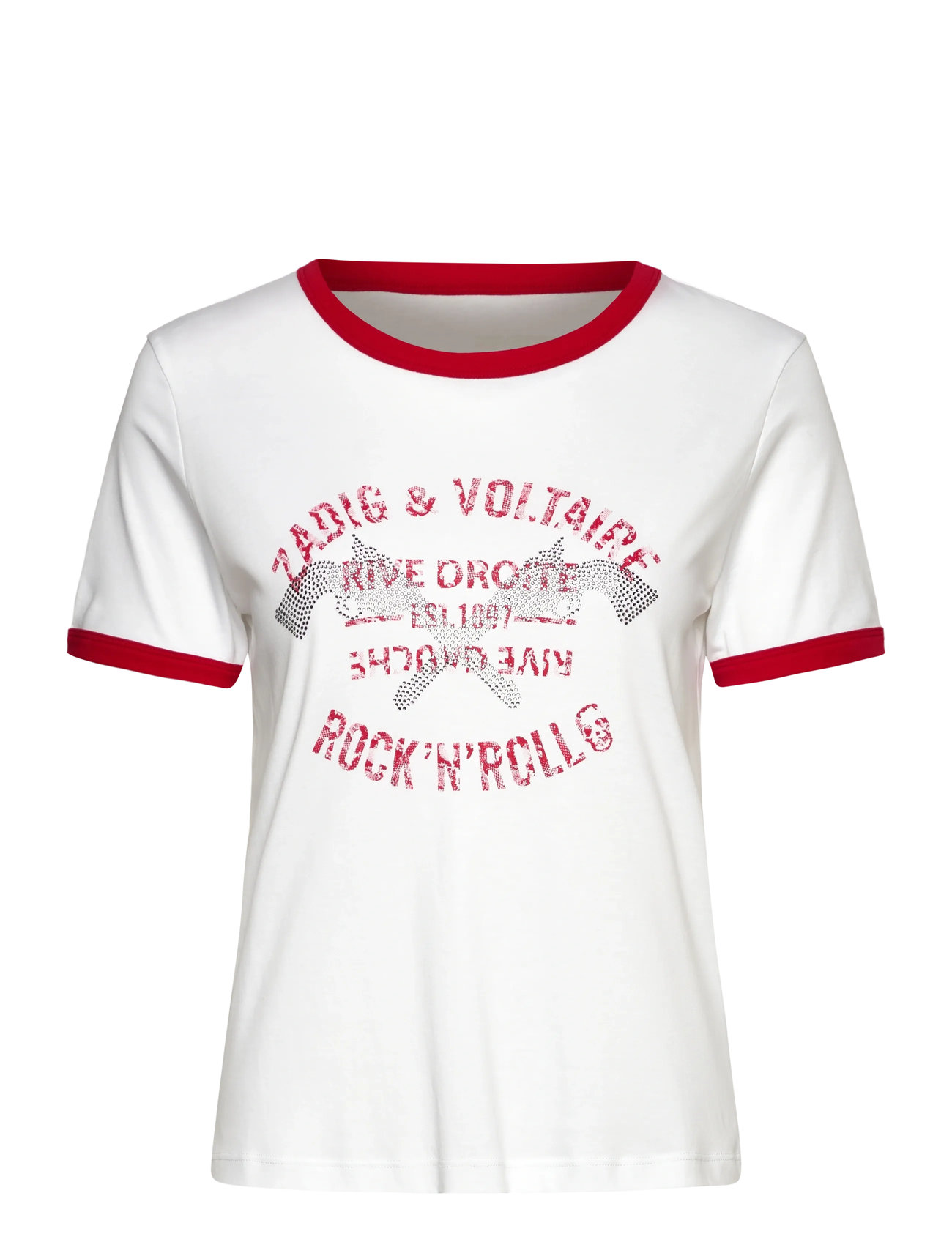 ZADIG & VOLTAIRE Woos Ico Blason Rdrg Strass Weiß - XS - Damen
