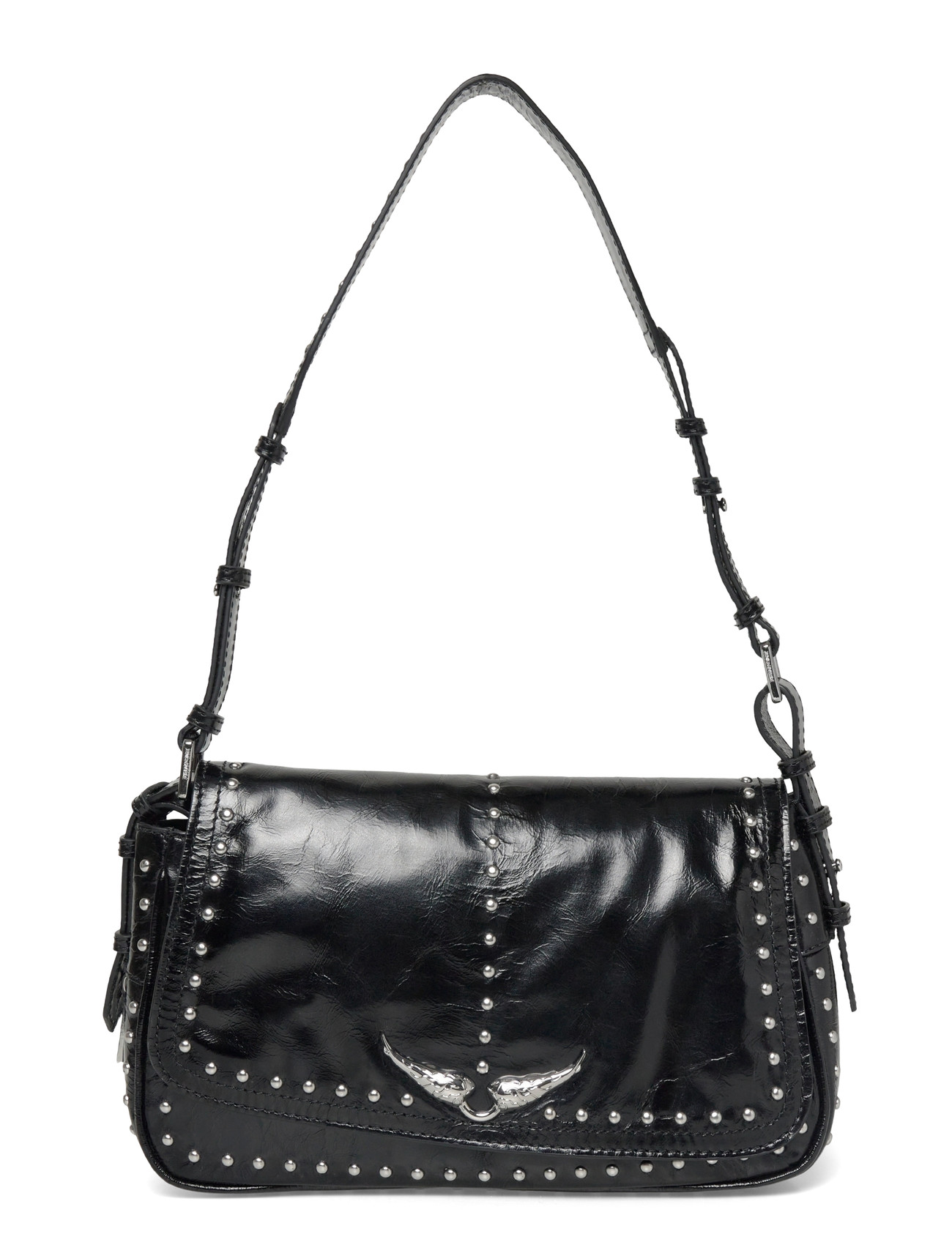 Zadig & Voltaire Le Zouzou Vintage Patent Studs, One Size, Black, Designere > Små Skuldertasker-Crossbody-Tasker, Dame