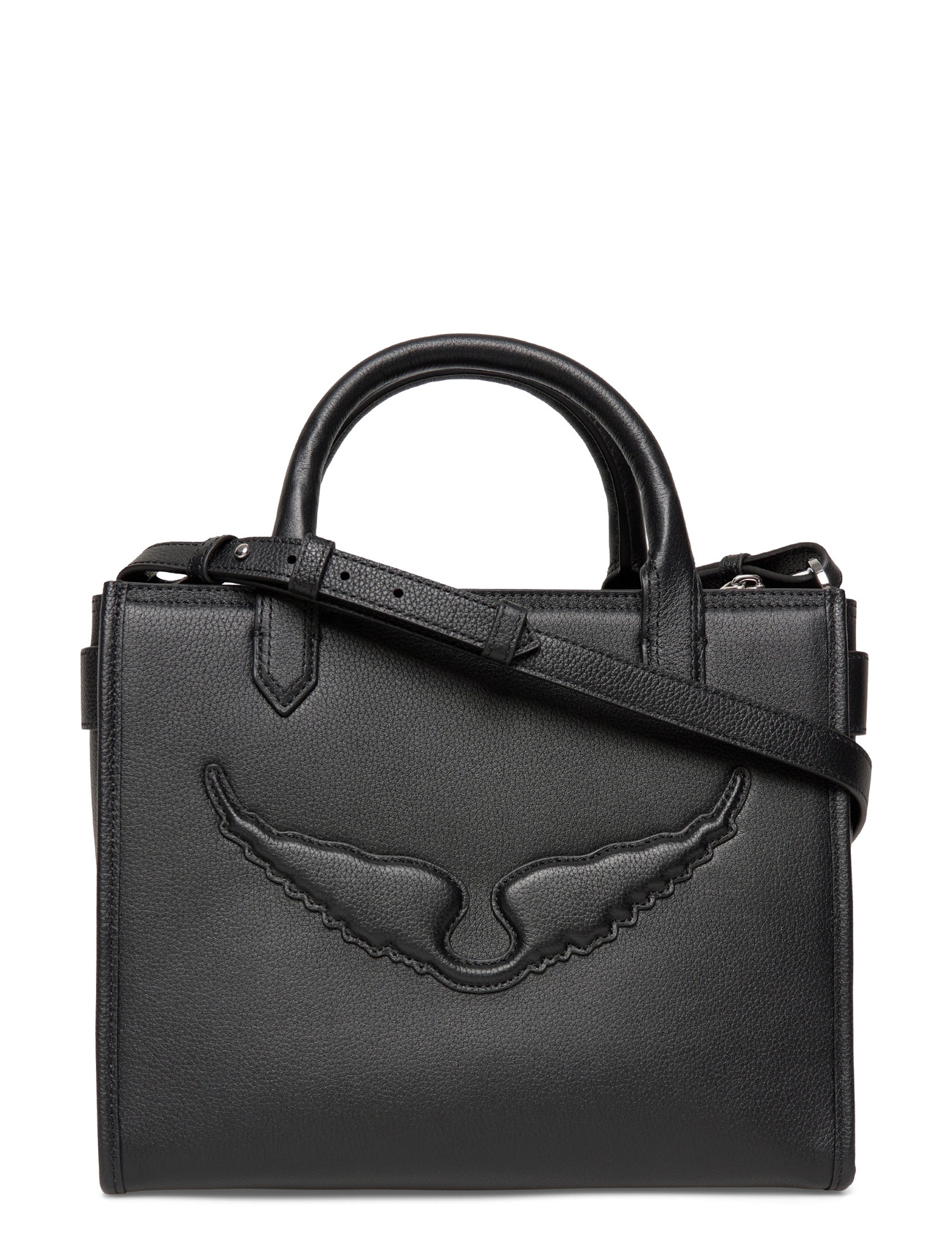 Zadig & Voltaire Angel Tote Xs Grained Leather, One Size, Black, Designere > Totes, Dame