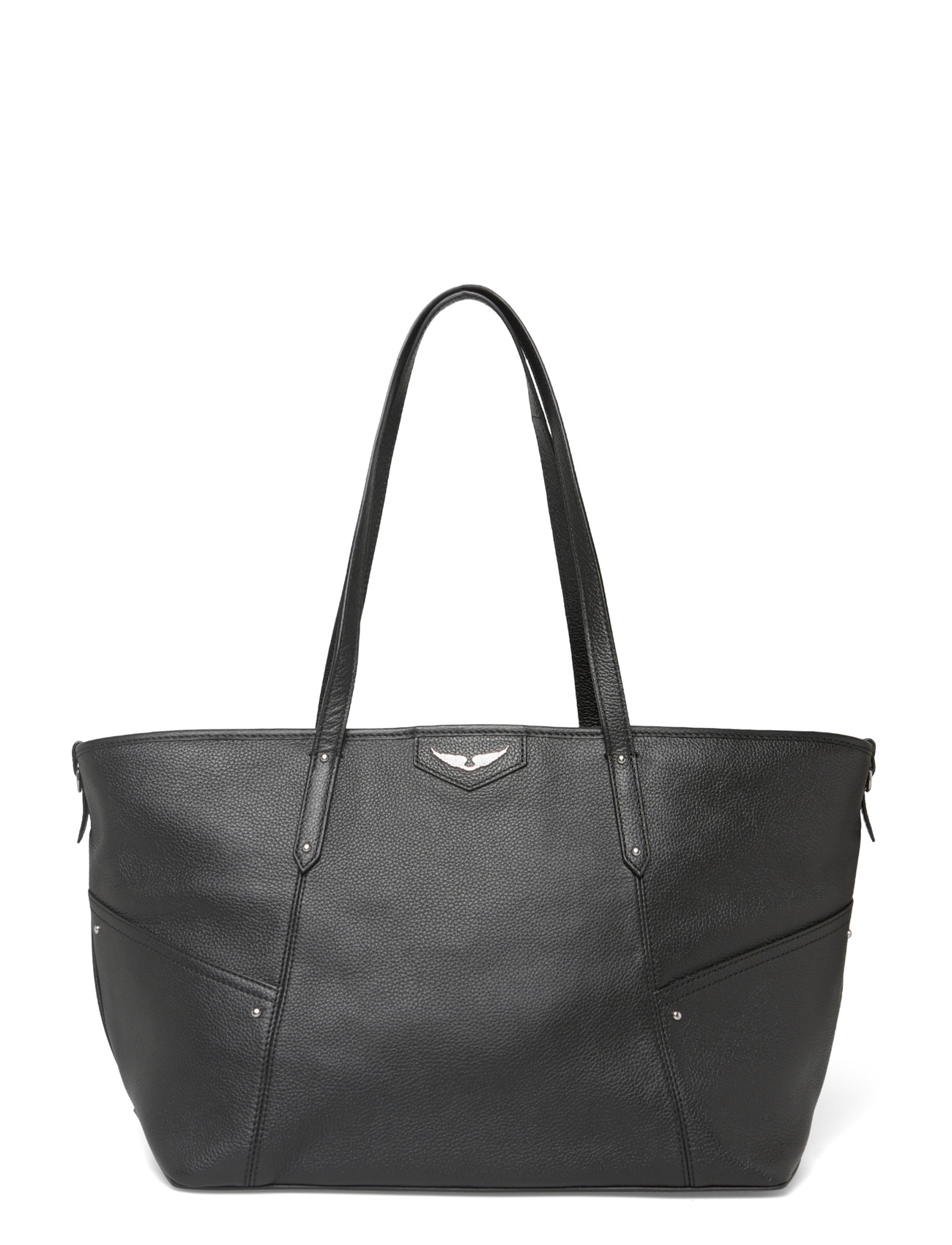 Zadig & Voltaire Z Shopper Grained Leather, One Size, Black, Designere > Shoppere, Dame