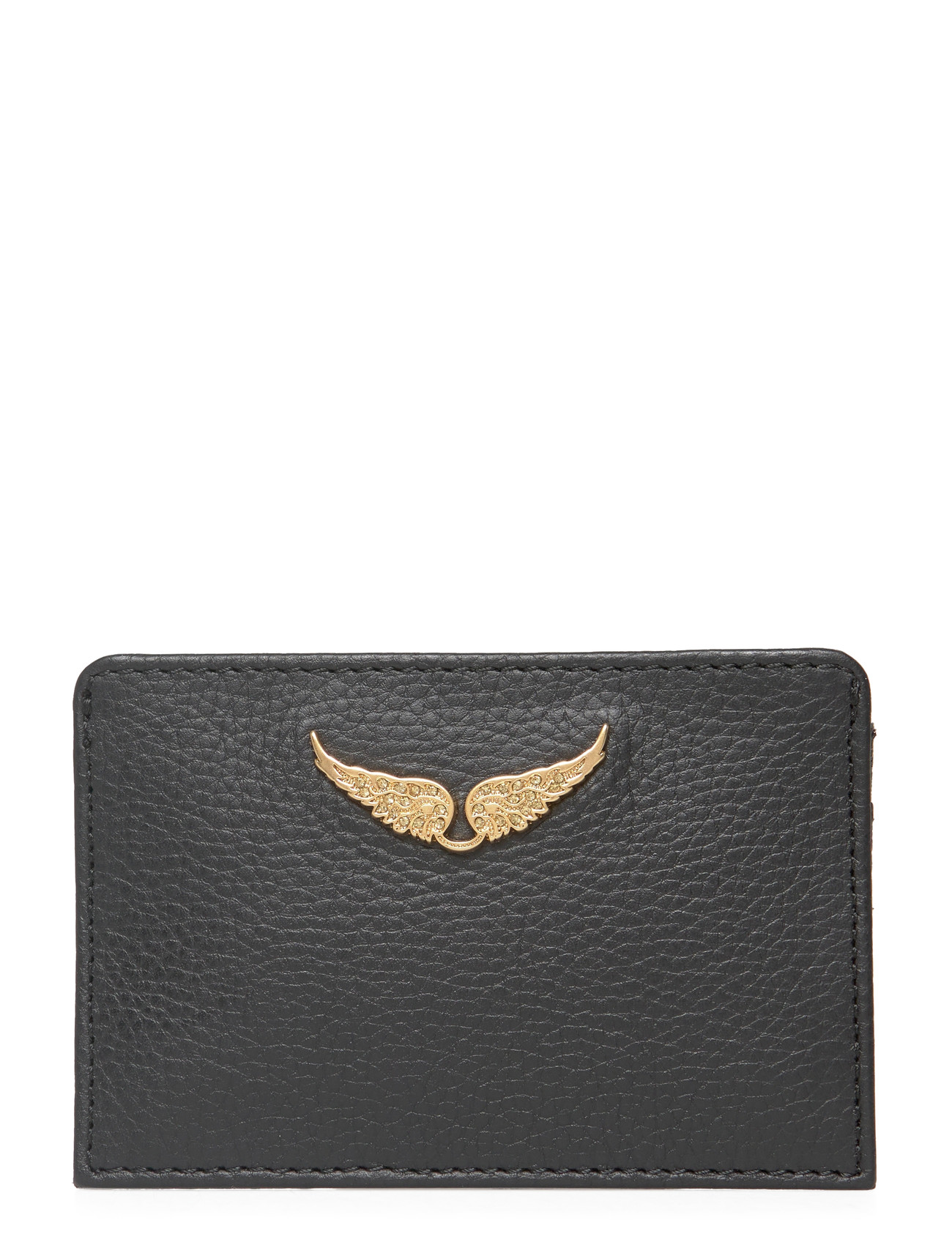 Zadig & Voltaire Zv Pass Grained Leather, One Size, Black, Kortholdere Og Punge > Kortholder, Dame