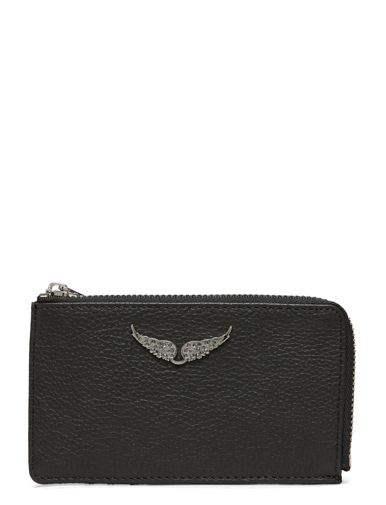 Zadig & Voltaire Zv Card Grained Leather, One Size, Black, Kortholdere Og Punge > Kortholder, Dame