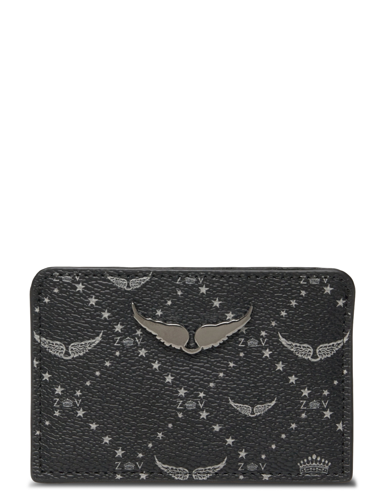 Zadig & Voltaire Zv Pass Monogram, One Size, Black, Kortholdere Og Punge > Kortholder, Dame