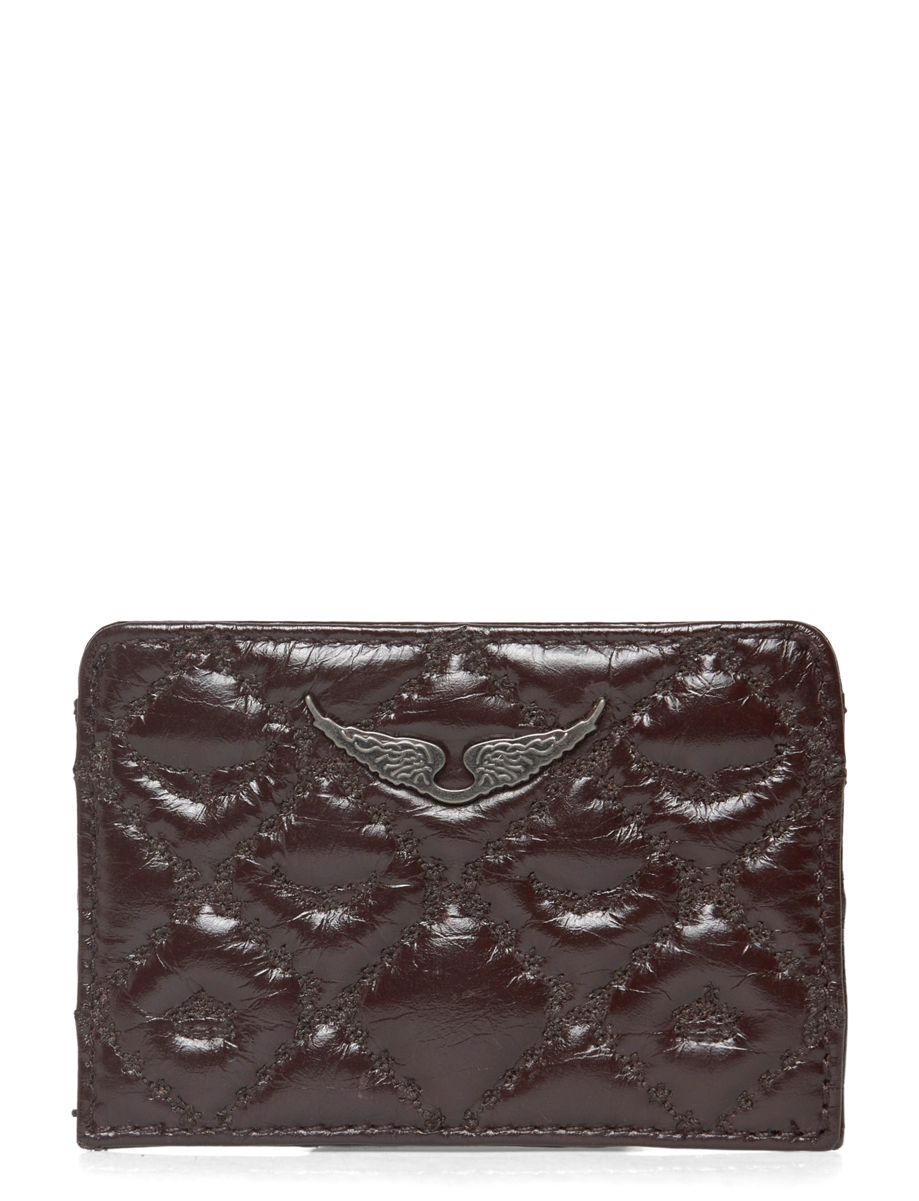 Zadig & Voltaire Zv Pass Vintage Monogram, One Size, Brown, Kortholdere Og Punge > Kortholder, Dame