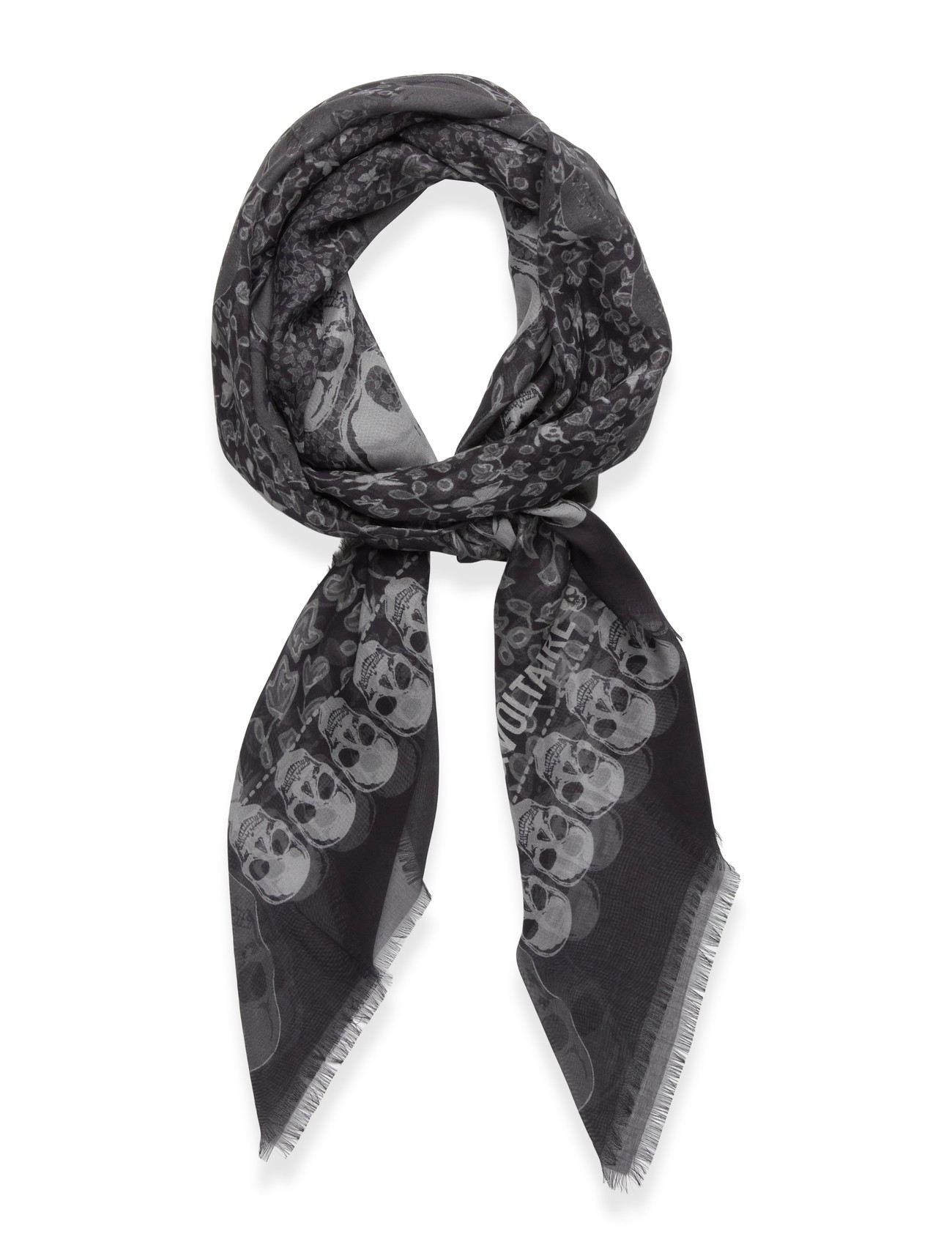Zadig & Voltaire Kerry Garden, One Size, Blue, Tørklæder > Letvægtstørklæder, Dame