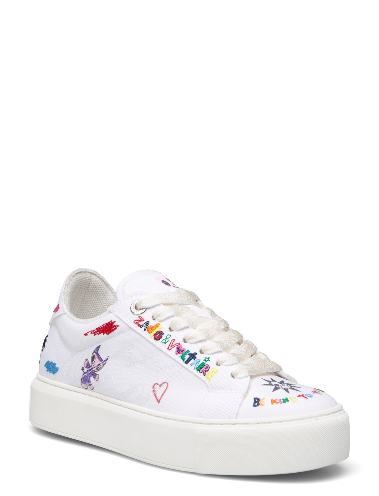 La Flash Chunky Canvas Humbert Designers Sneakers Chunky Sneakers White Zadig & Voltaire