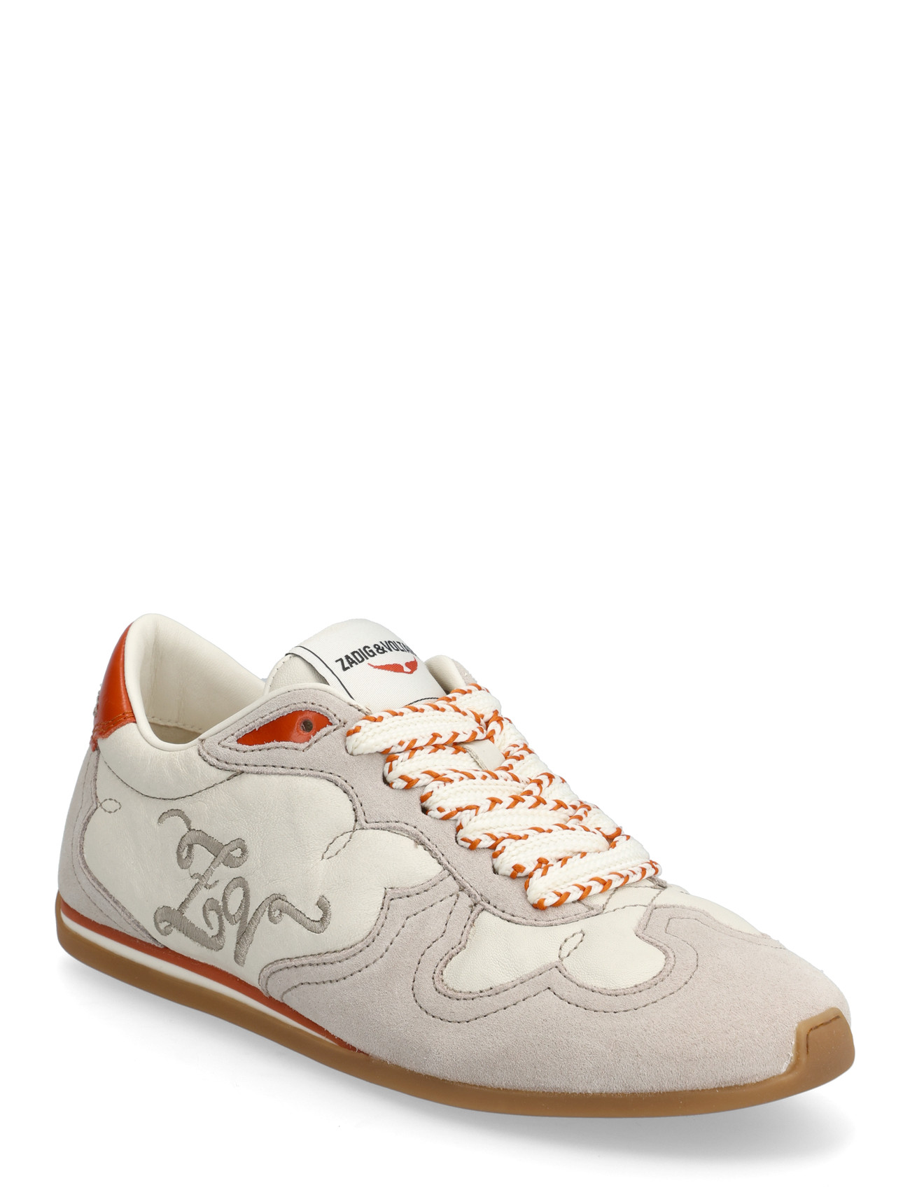 Zadig & Voltaire Zv Dance Suede Vintage, 41, Cream, Sneakers > Sneakers Med Lav Top, Dame